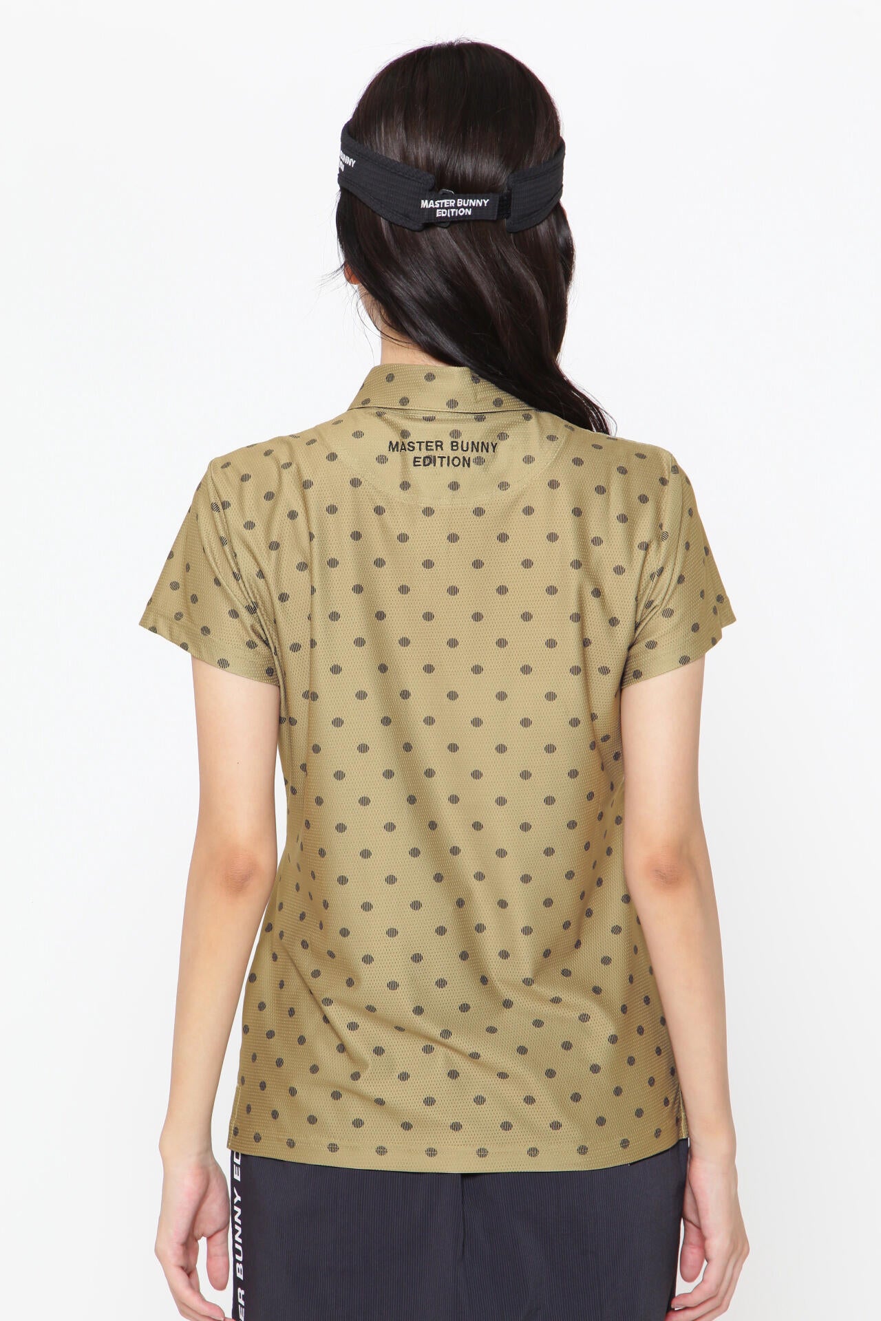 4WAYメッシュトリコット 半袖ポロシャツ ＜ドットプリント＞