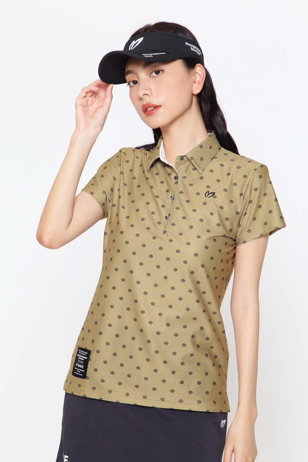 4WAYメッシュトリコット 半袖ポロシャツ ＜ドットプリント＞