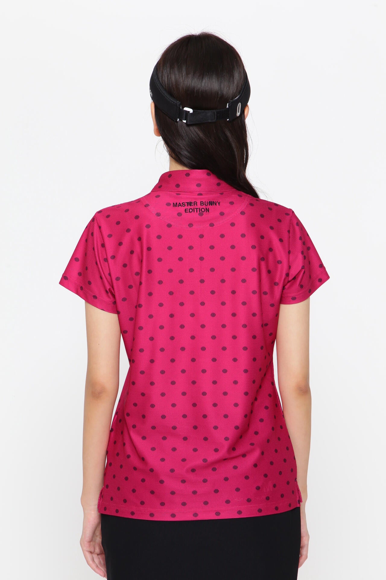 4WAYメッシュトリコット 半袖ポロシャツ ＜ドットプリント＞