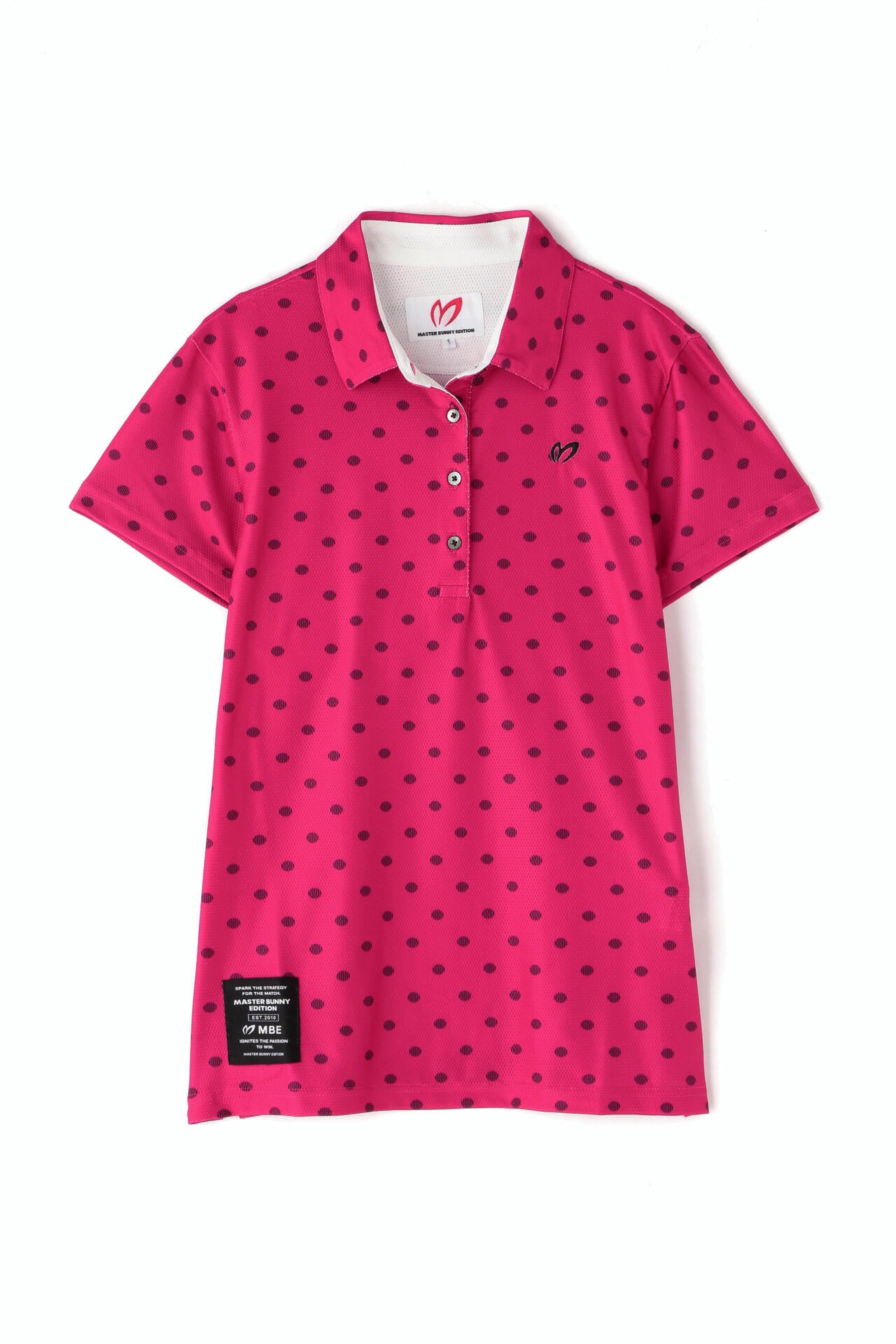 4WAYメッシュトリコット 半袖ポロシャツ ＜ドットプリント＞