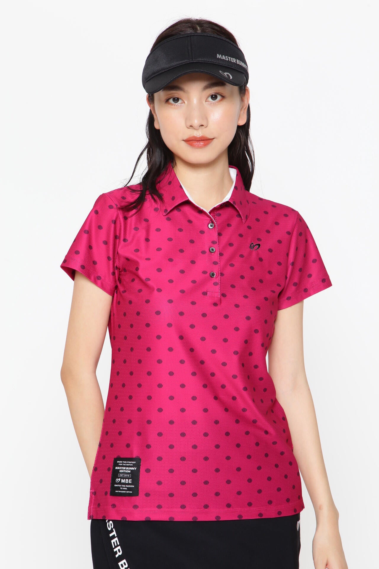 新品【MASTER BUNNY EDITION】モノグラム柄　半袖ポロシャツ SWAGGY BUNNY】レトロストライプジャガード半袖ポロシャツ | MASTER