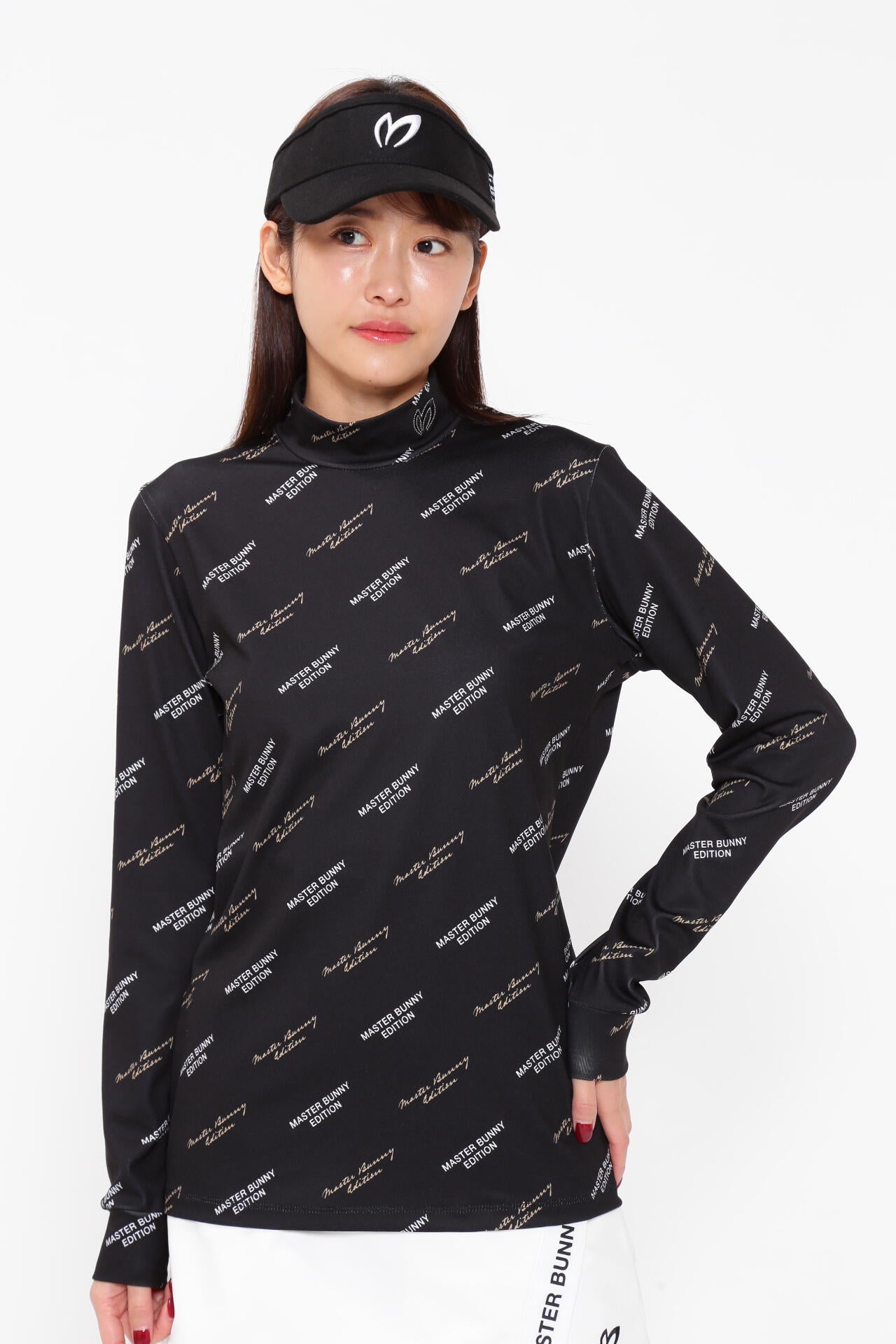 スムース裏起毛 ハイネックカットソープルオーバー ＜MBEバイアスロゴ/モノグラム柄＞