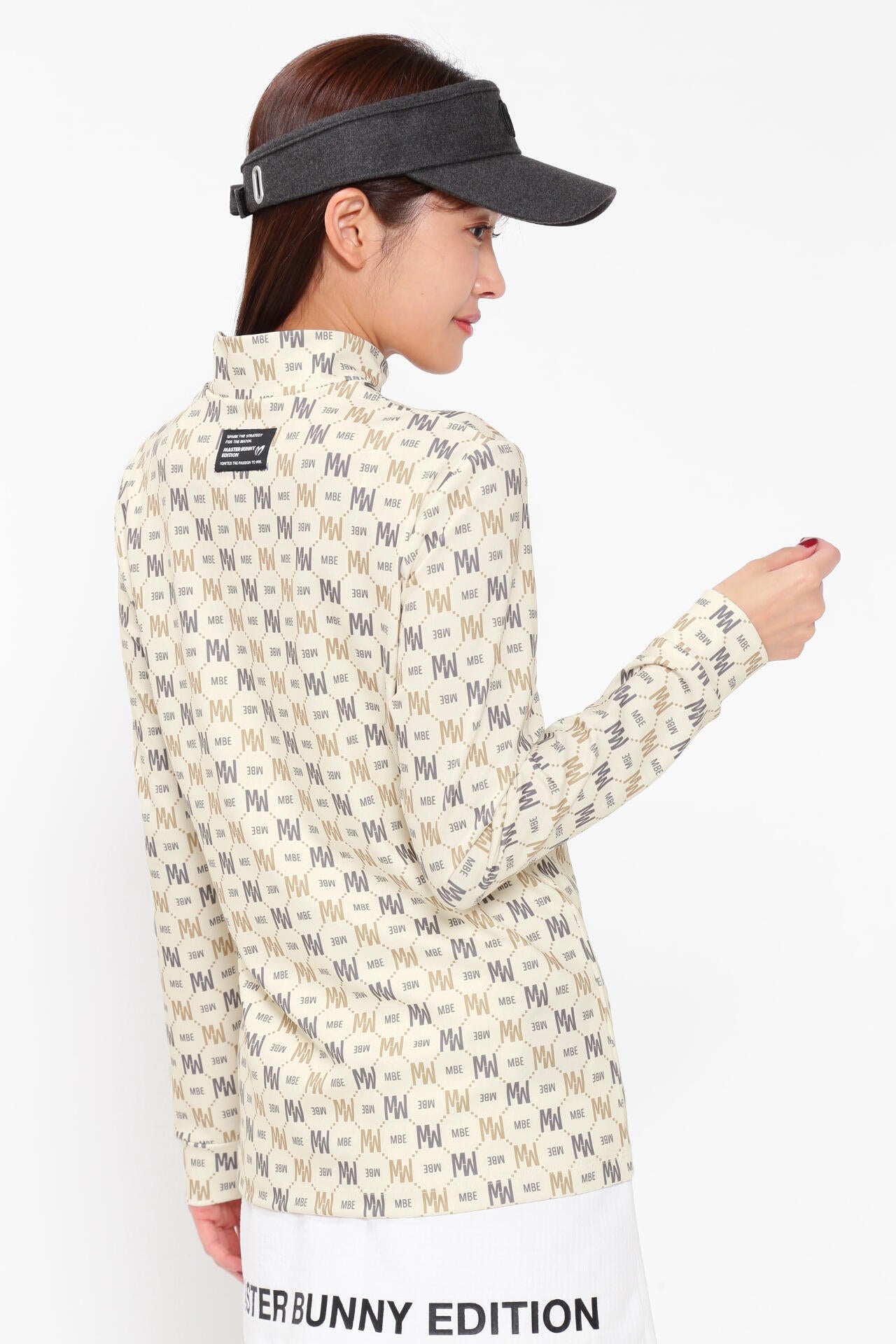 スムース裏起毛 ハイネックカットソープルオーバー ＜MBEバイアスロゴ