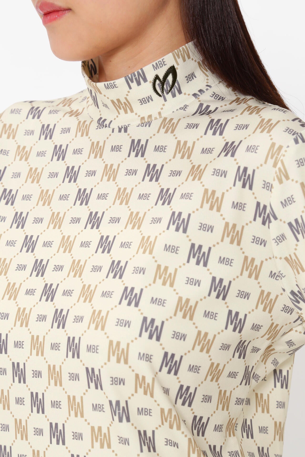 スムース裏起毛 ハイネックカットソープルオーバー ＜MBEバイアスロゴ/モノグラム柄＞