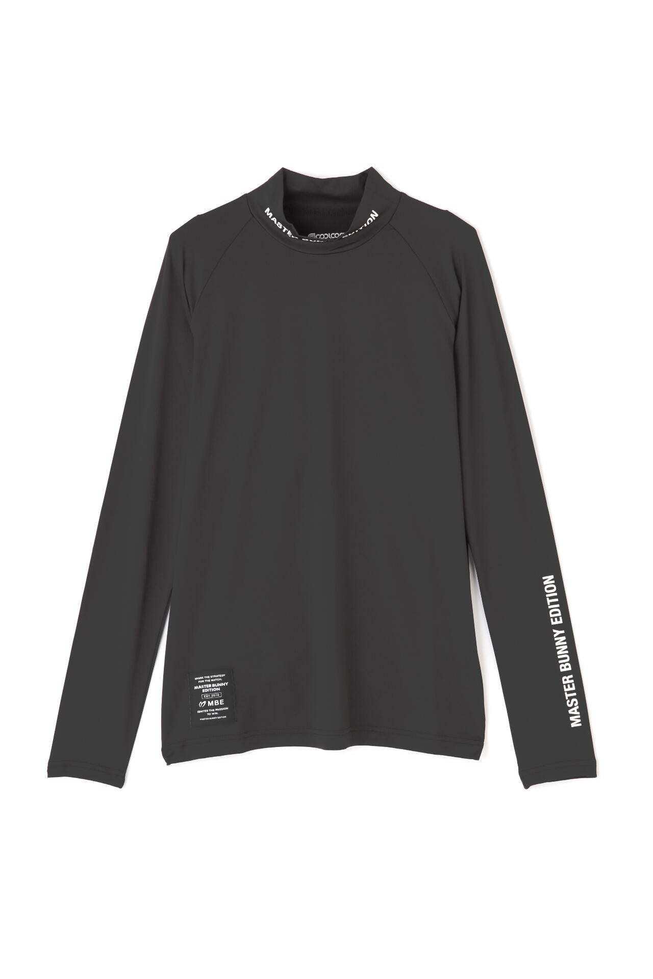 COOL CORE ヘザーバーズアイメッシュ 長袖ハイネックカットソー