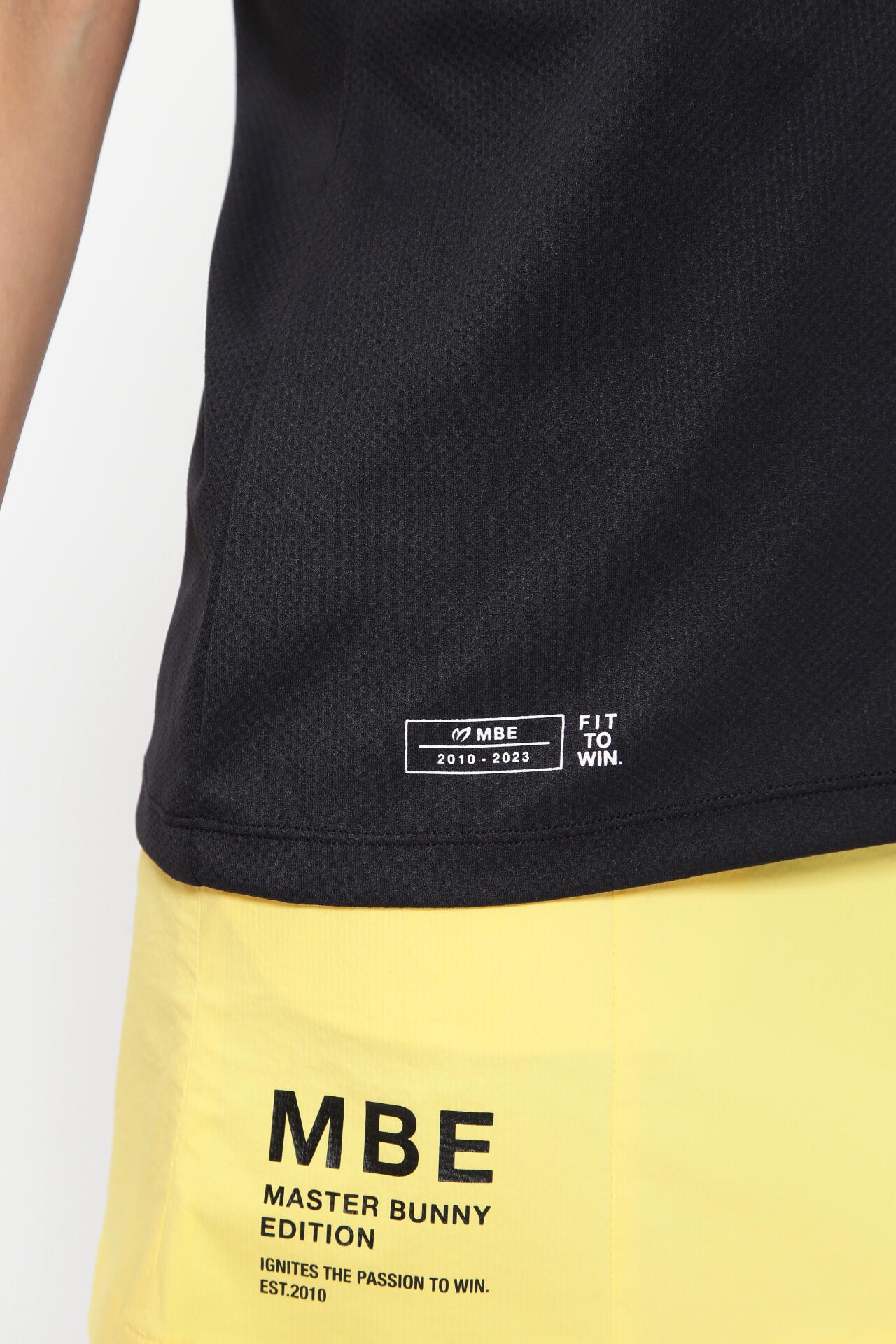 ウェーブロンストレッチ ディンプルメッシュ 半袖モックネック