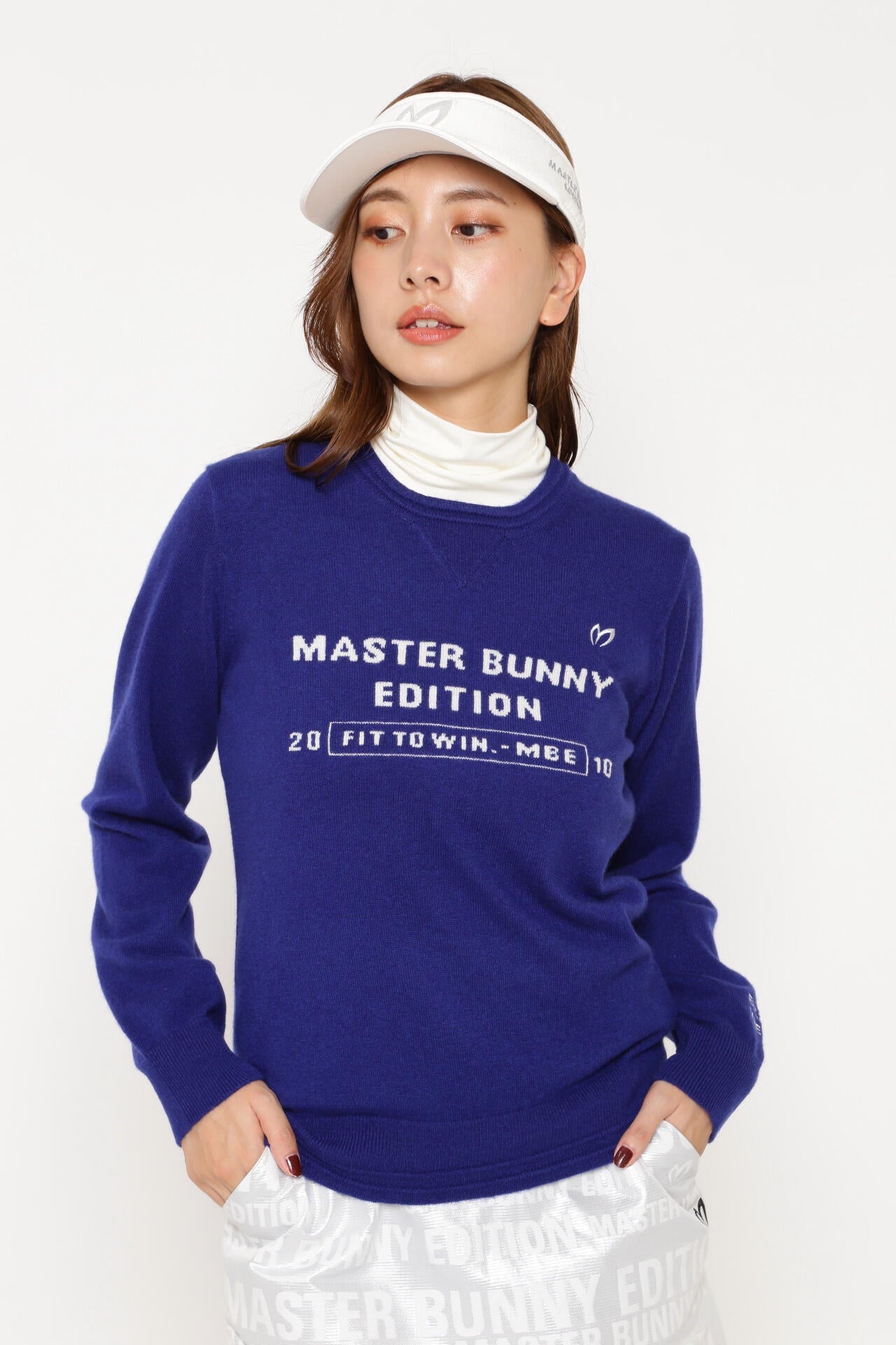MASTER BUNNY EDITION カシミヤニットセーター カシミアクルーネックニットプルオーバー | MASTER BUNNY EDITION