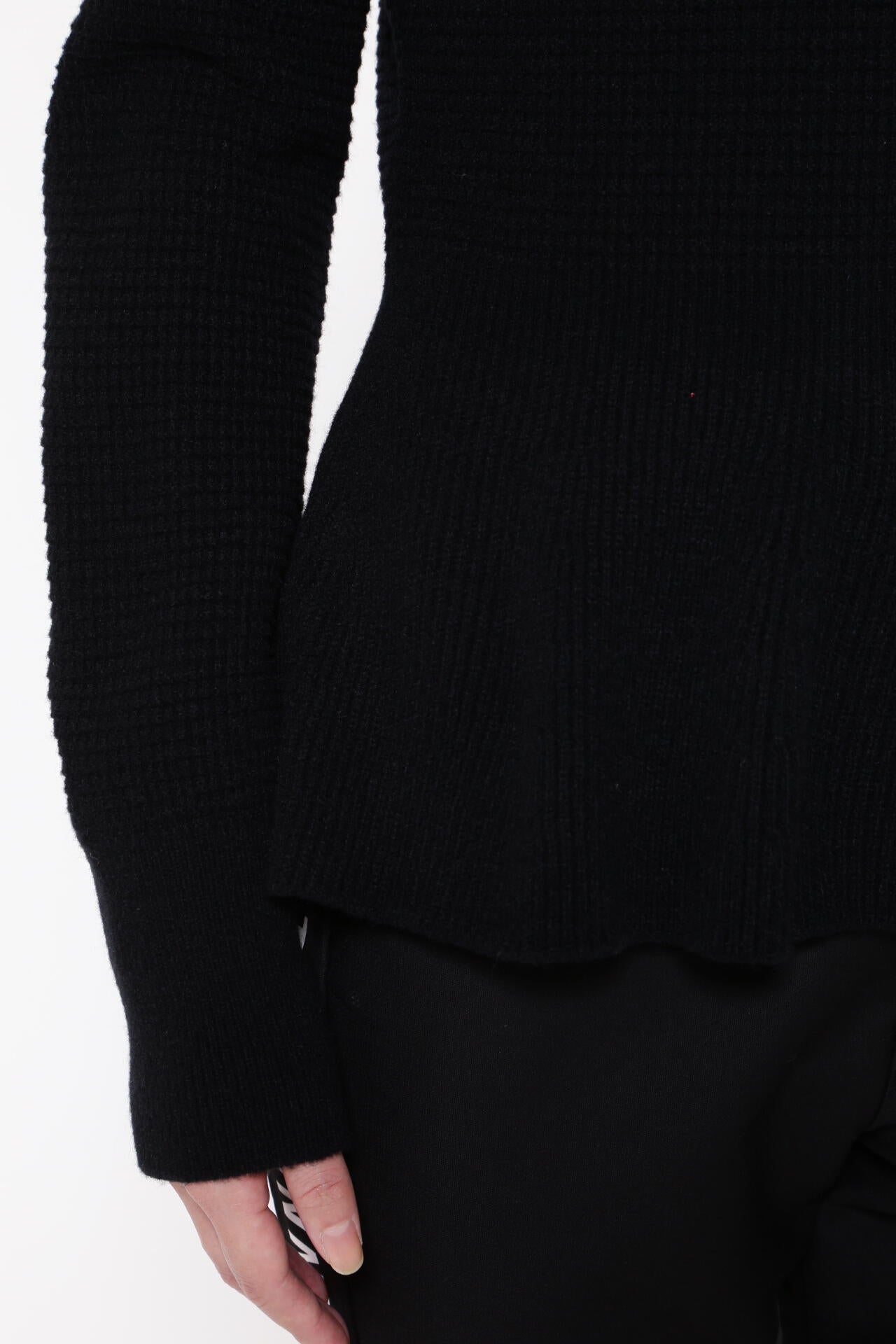 アラン柄 クルーネックニットプルオーバー