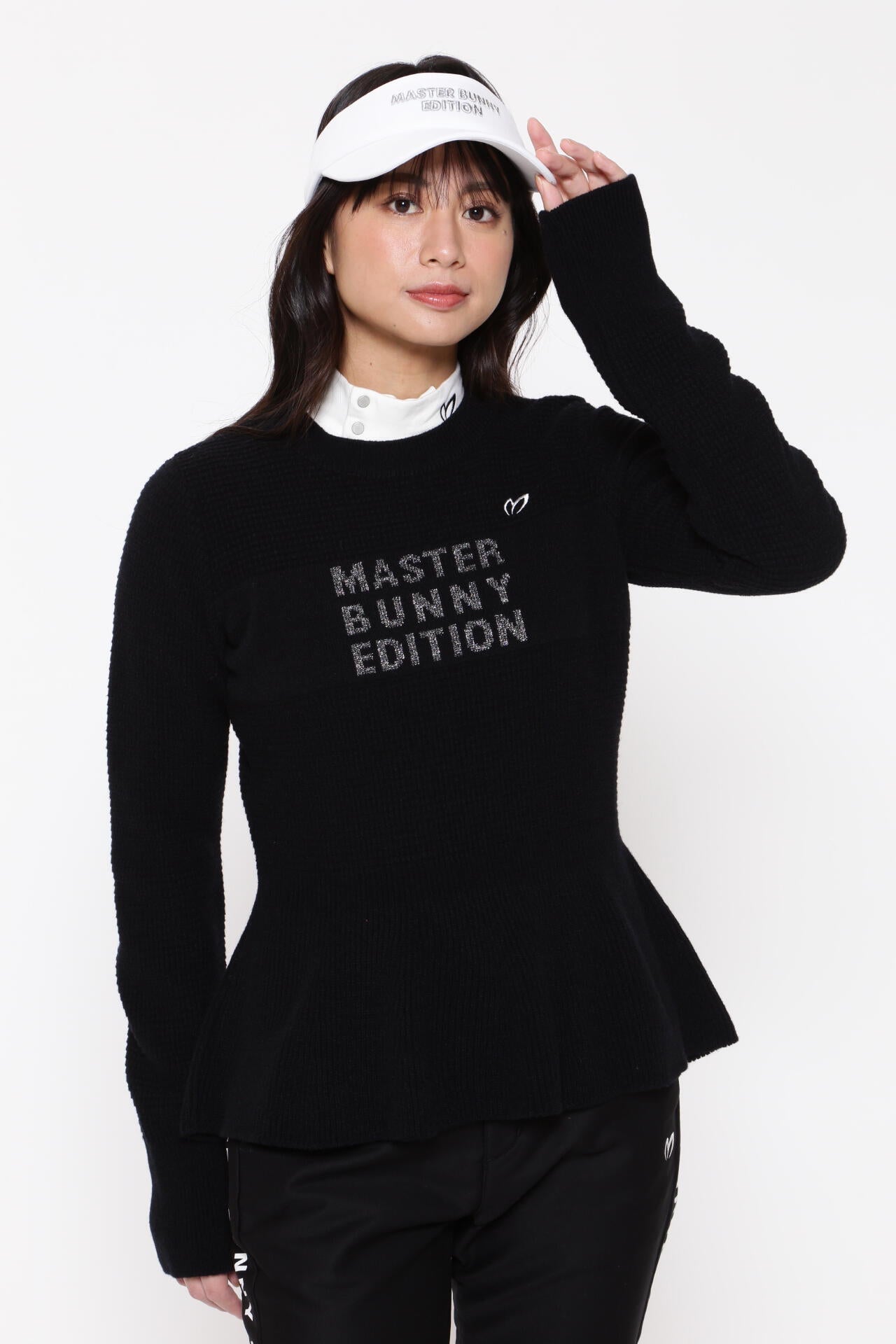 アラン柄 クルーネックニットプルオーバー