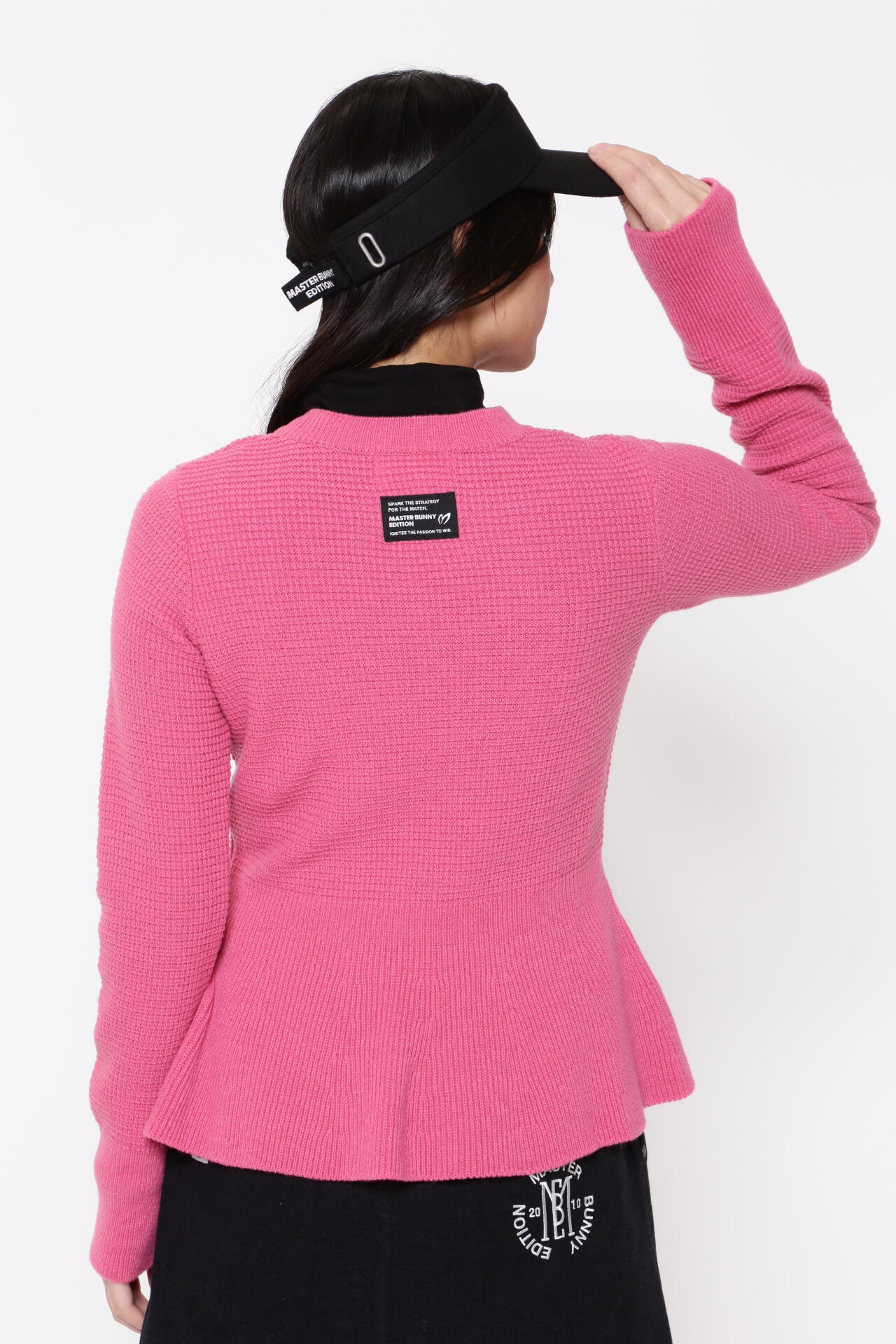 アラン柄 クルーネックニットプルオーバー