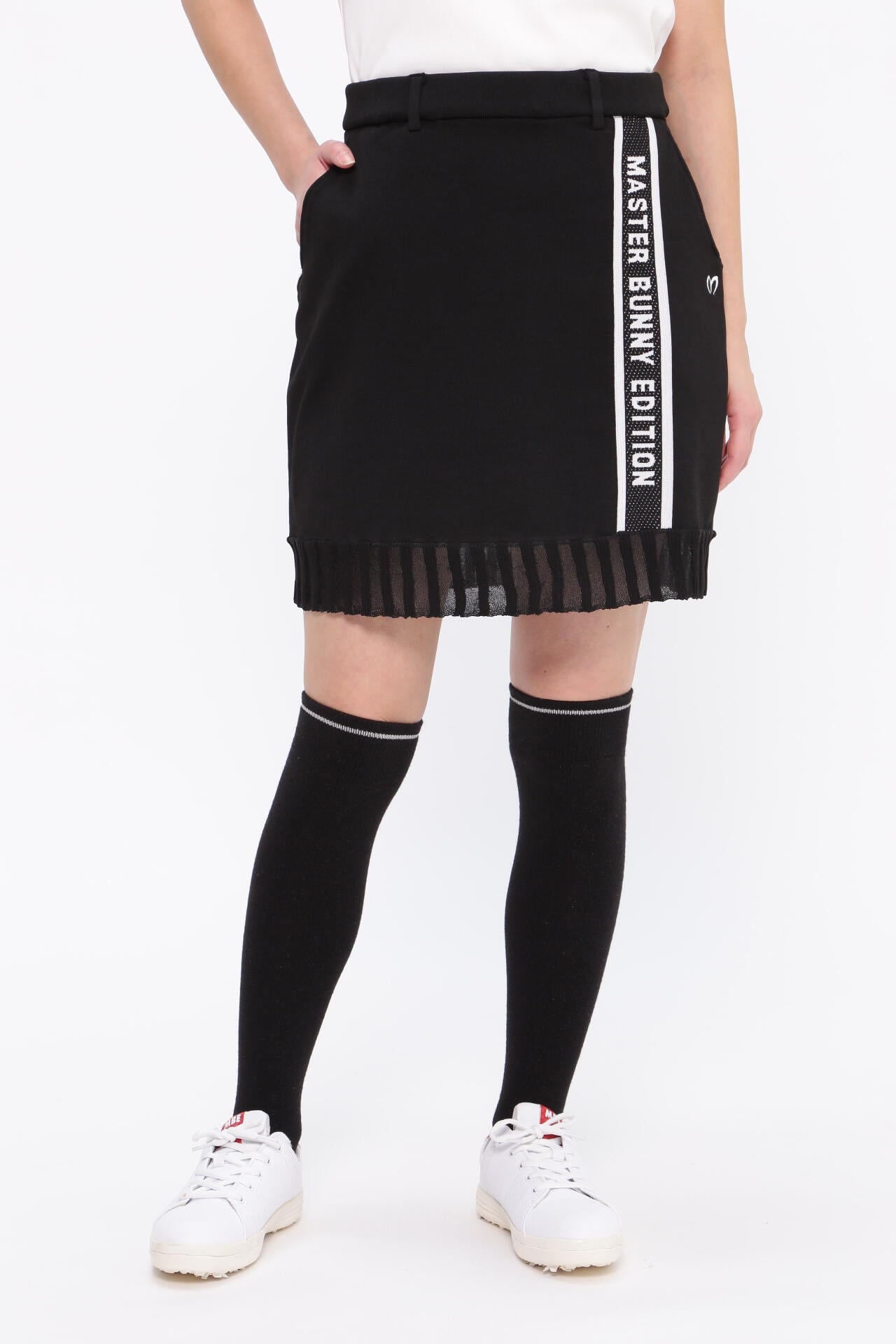 天竺度詰め+ジャガードロゴ ニットスカート | MASTER BUNNY EDITION