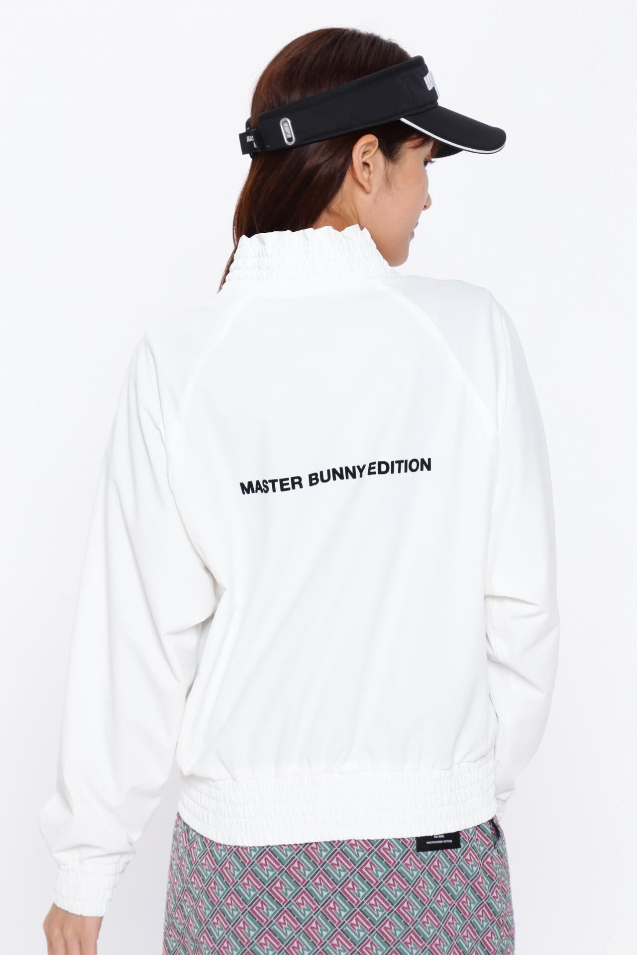 マスターバニーエディション スーパーストレッチ　フルジップブルゾン　ホワイト ナイロンストレッチ フルジップブルゾン | MASTER BUNNY EDITION