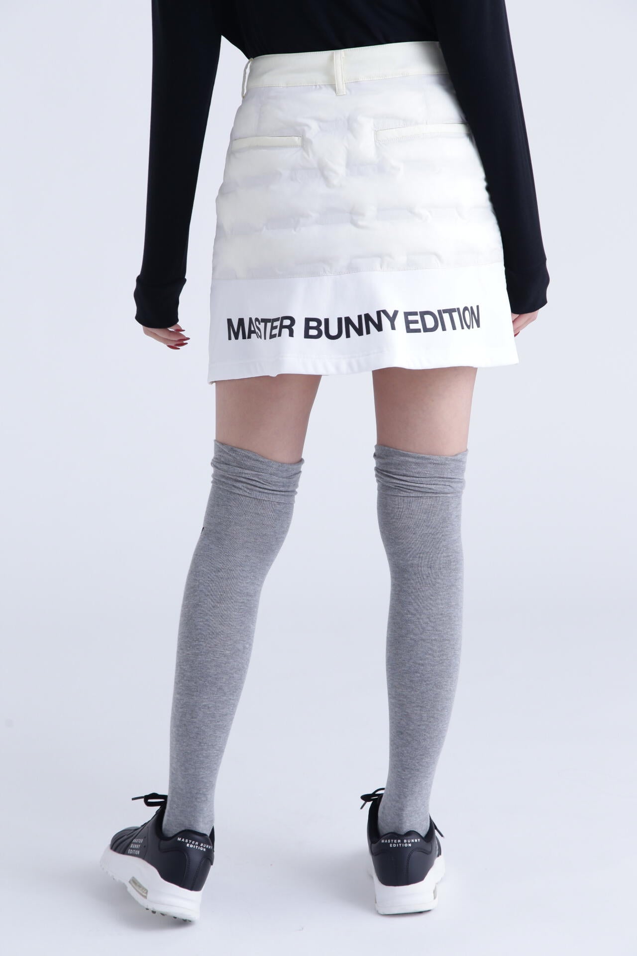 マスターバニー❣️タックジャガードストレッチスカート 未使用 ホワイト大人気完売品 ジャガードボンディングスカート | MASTER BUNNY EDITION