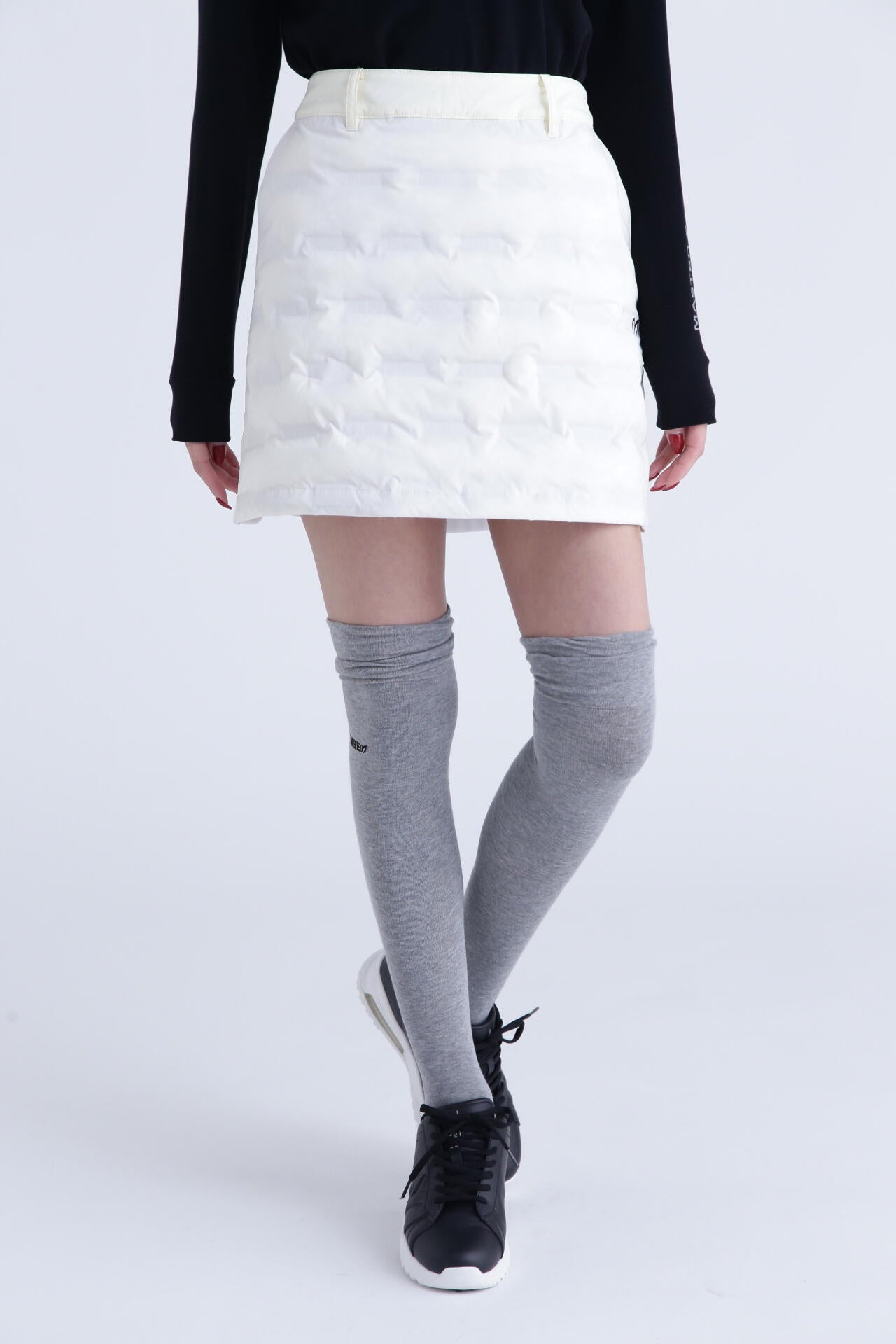 マスターバニー❣️タックジャガードストレッチスカート 未使用 ホワイト大人気完売品 ジャガードボンディングスカート | MASTER BUNNY EDITION
