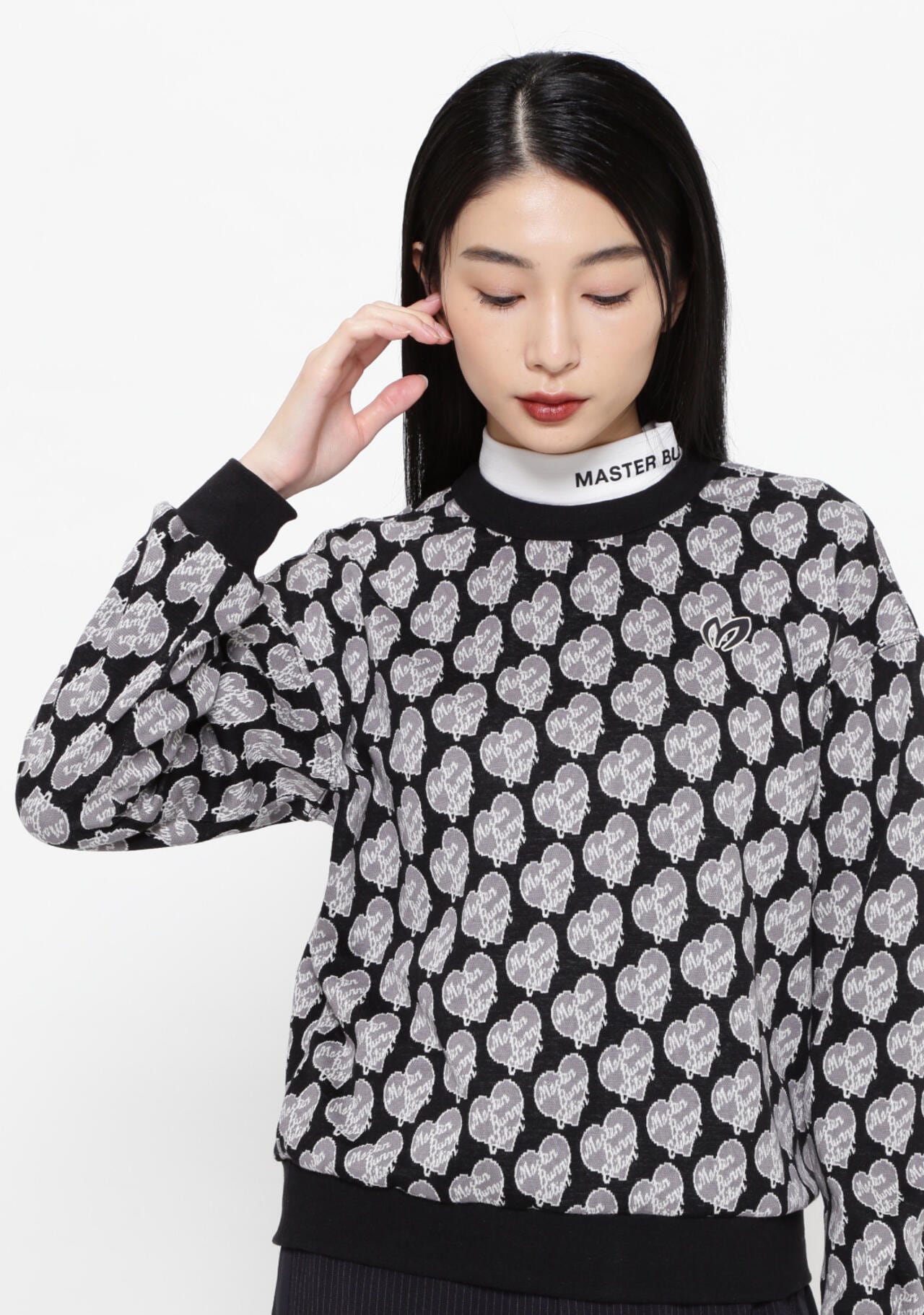 新品★35,200円 マスターバニー ロゴジャガードベスト フード付き 黒 1 MASTER BUNNY EDITION（マスターバニーエディション）｜【公式】通販