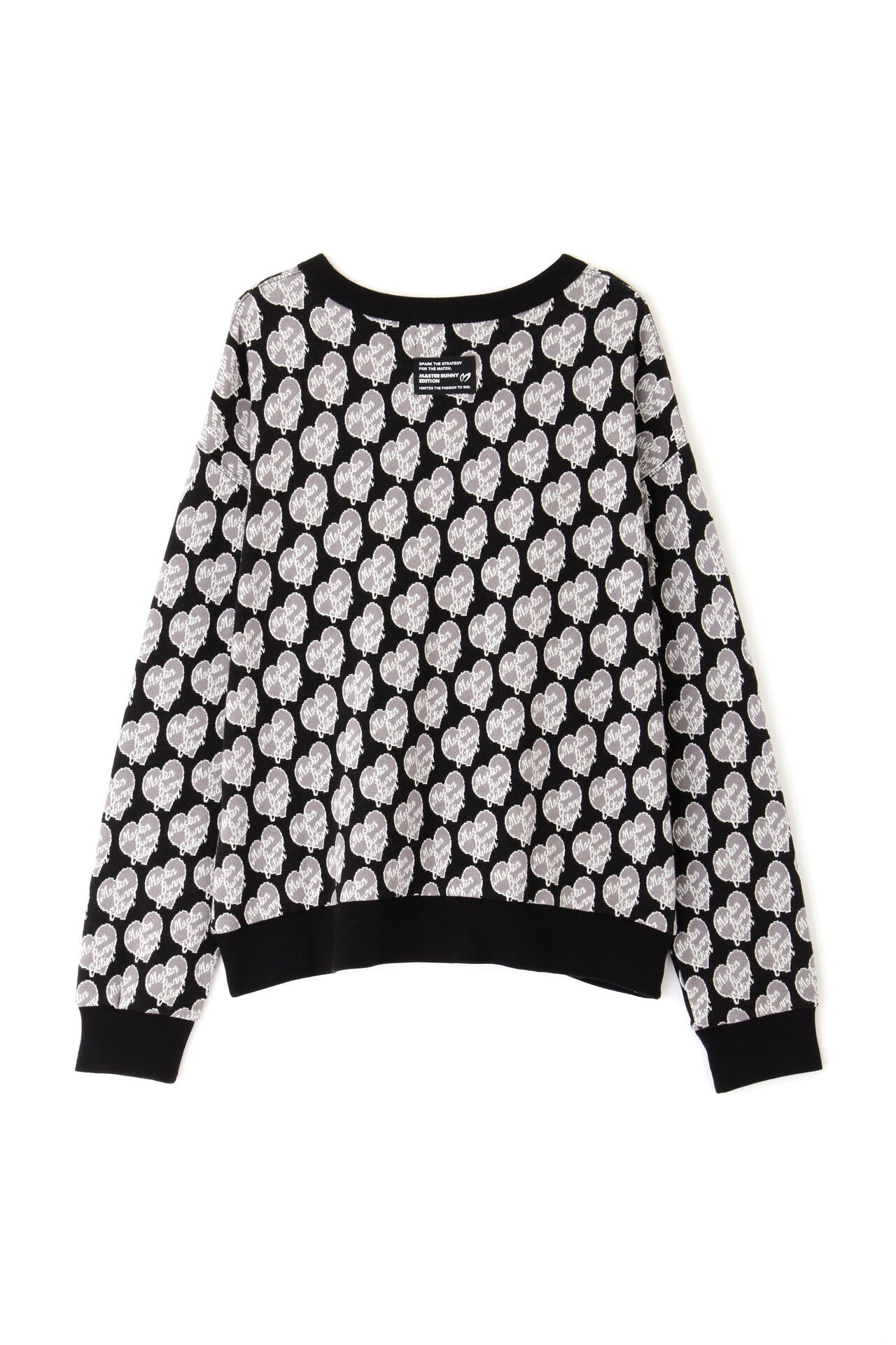 新品★35,200円 マスターバニー ロゴジャガードベスト フード付き 黒 1 ソリストヒートジャガード裏毛クルーネックカットソー | MASTER