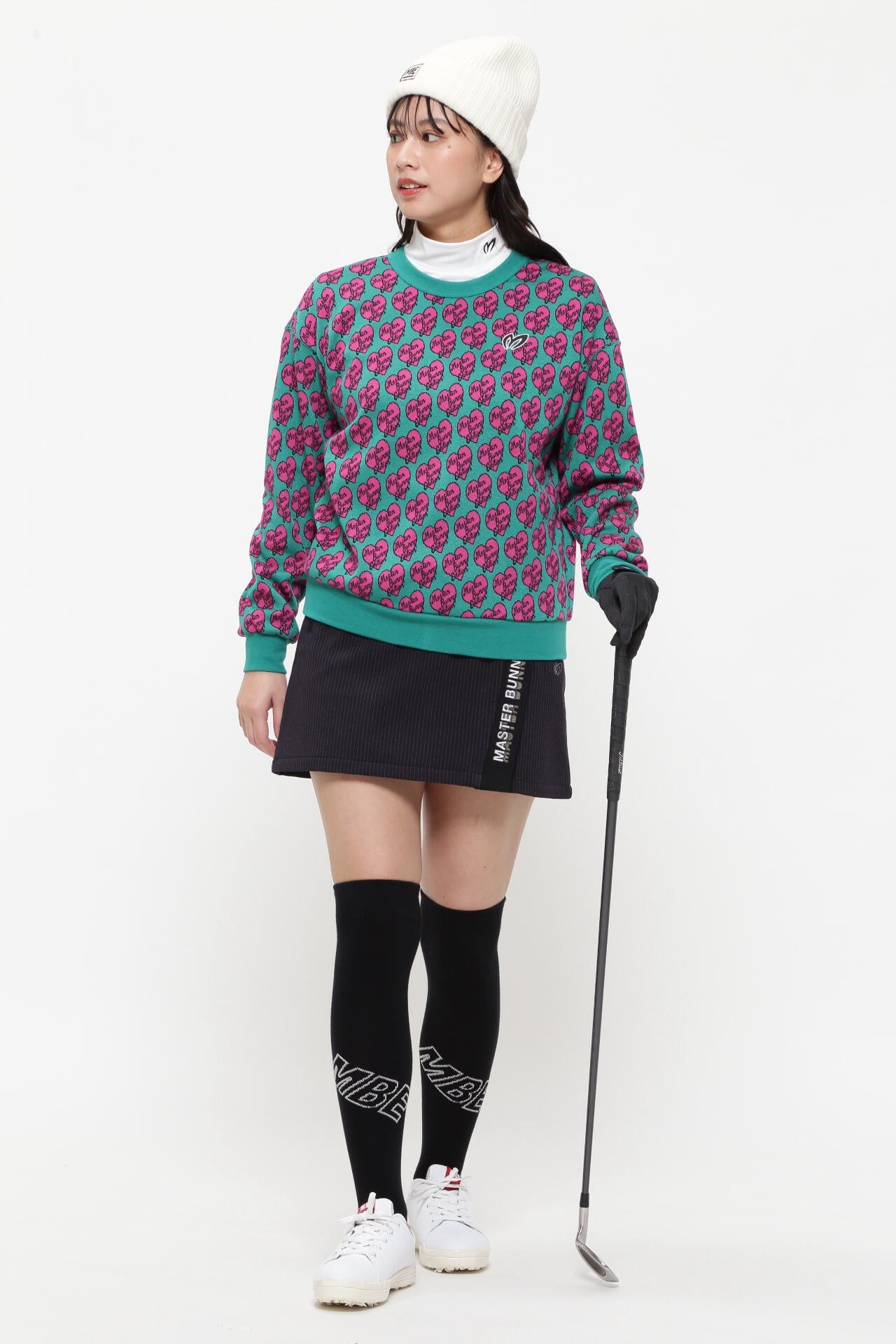 マスターバニーエディション　コーデュラ裏毛クルーネックスウェット（BLK／5） ソリストヒートジャガード裏毛クルーネックカットソー | MASTER BUNNY