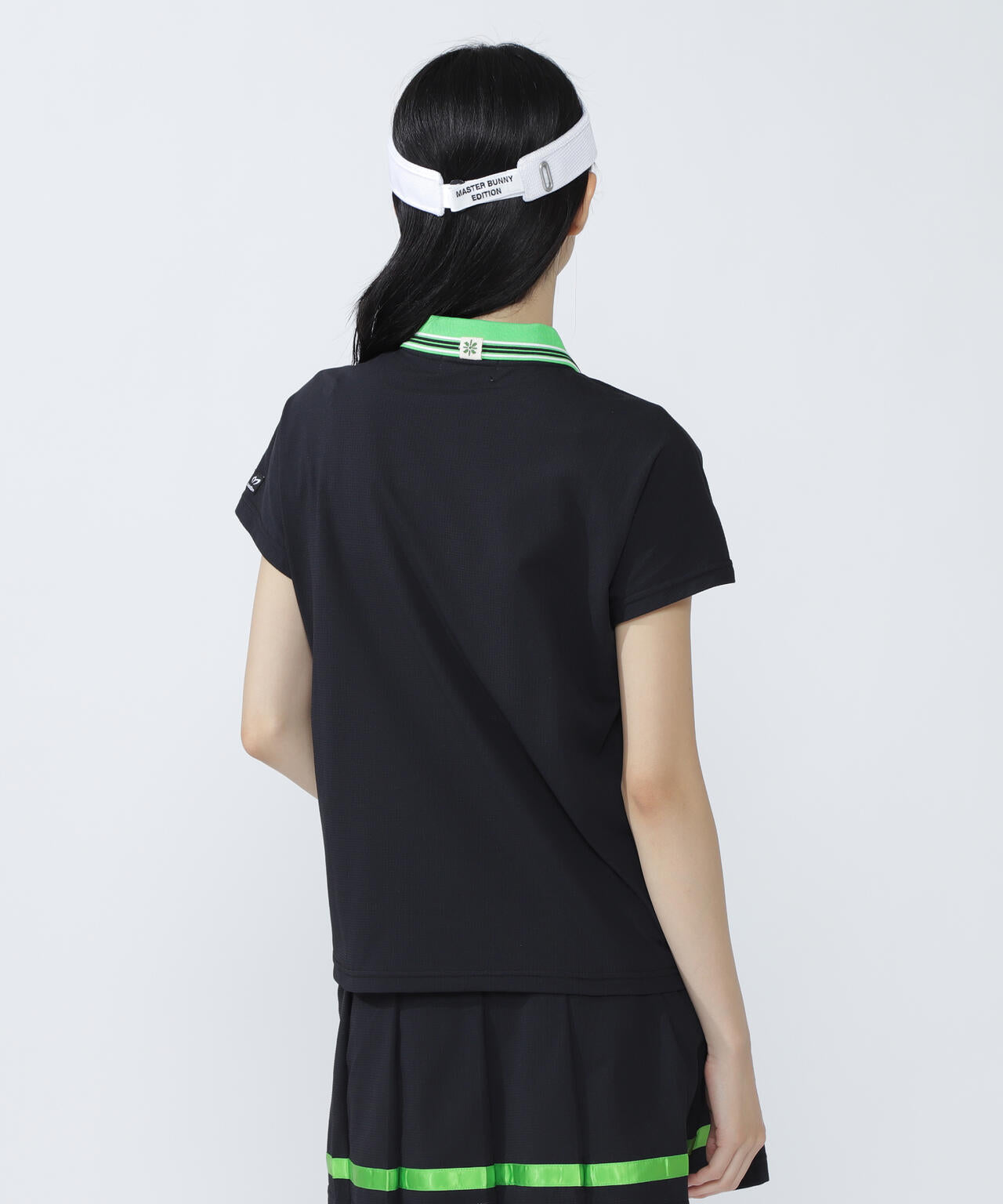 ハイストレッチメッシュ フレンチスリーブポロシャツ ＜AddElm＞　