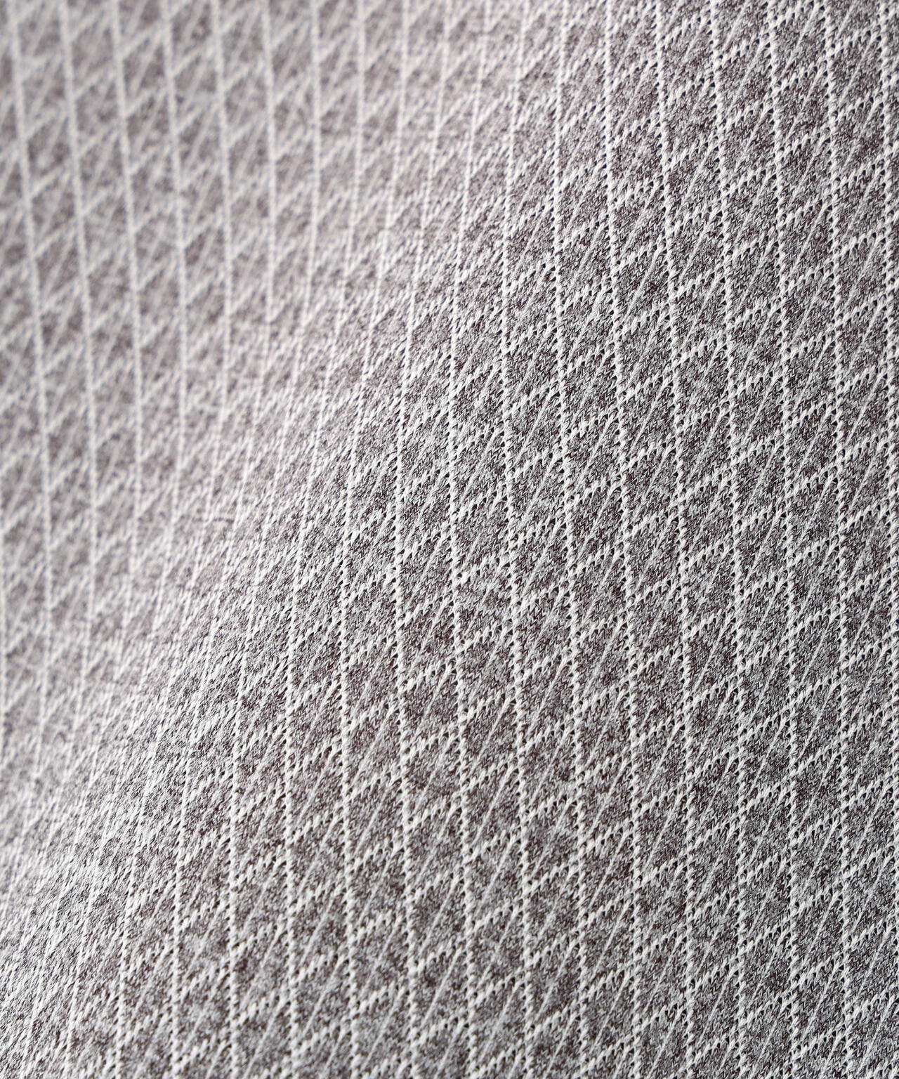 ダイヤベアジャガード半袖モックネックカットソー