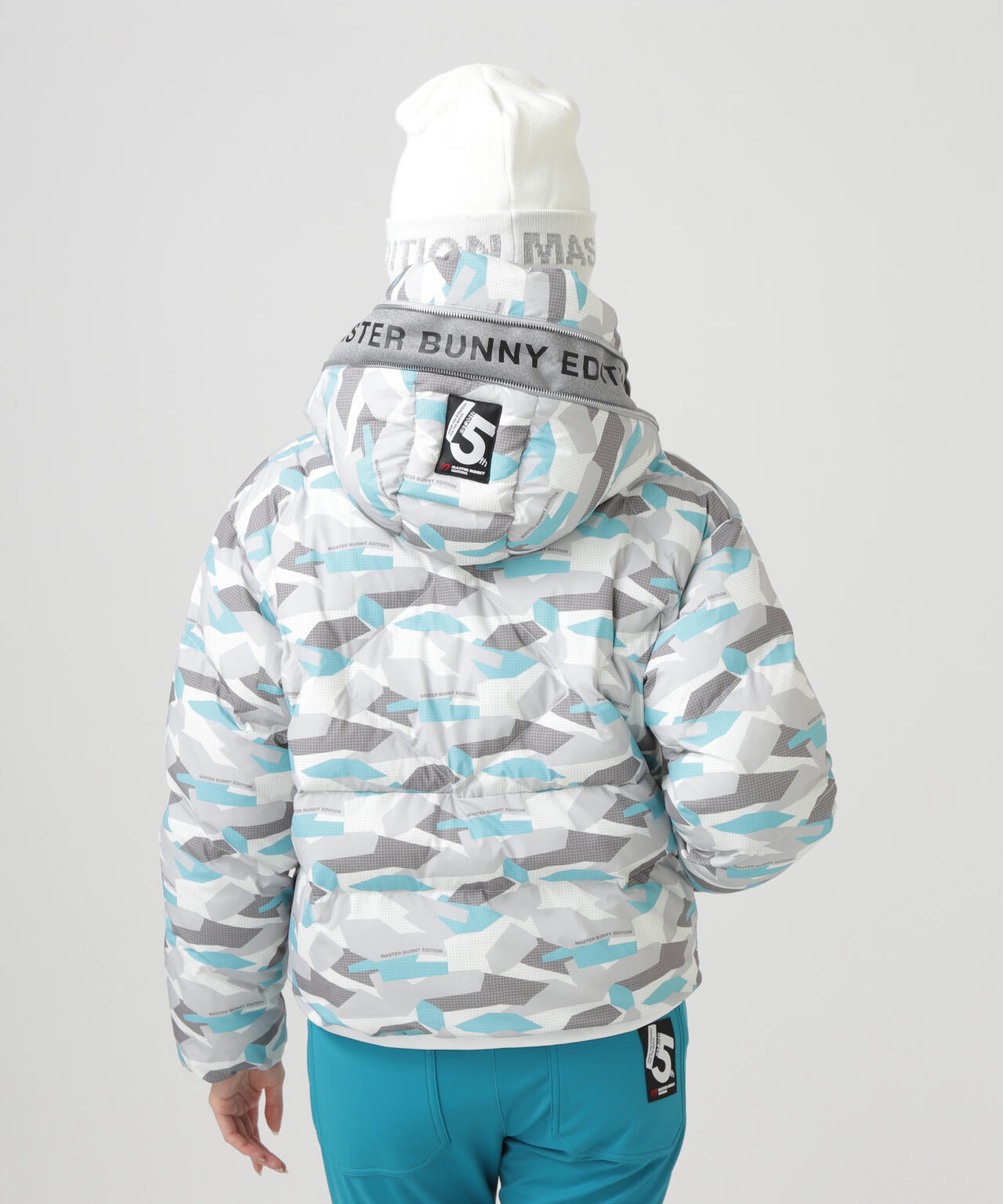 迷彩プリントフーディブルゾン