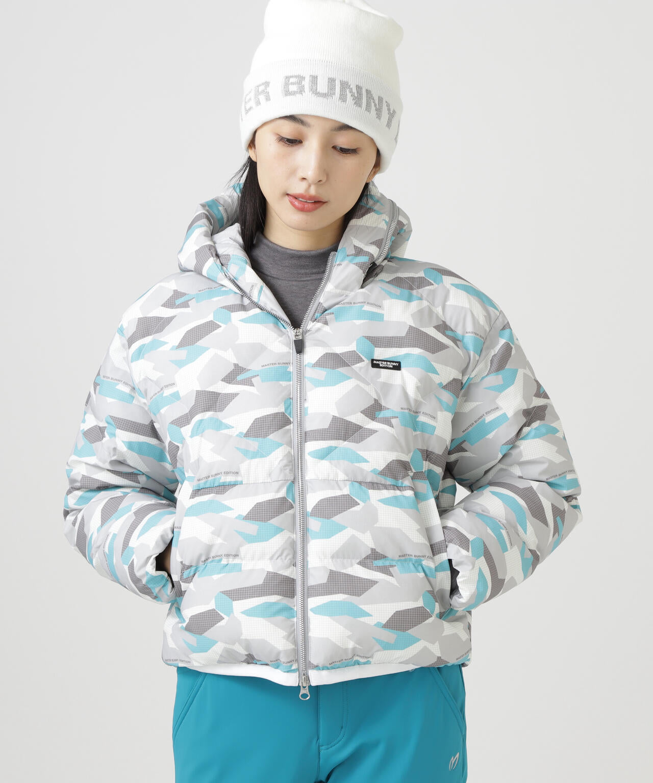 迷彩プリントフーディブルゾン | MASTER BUNNY EDITION（マスター