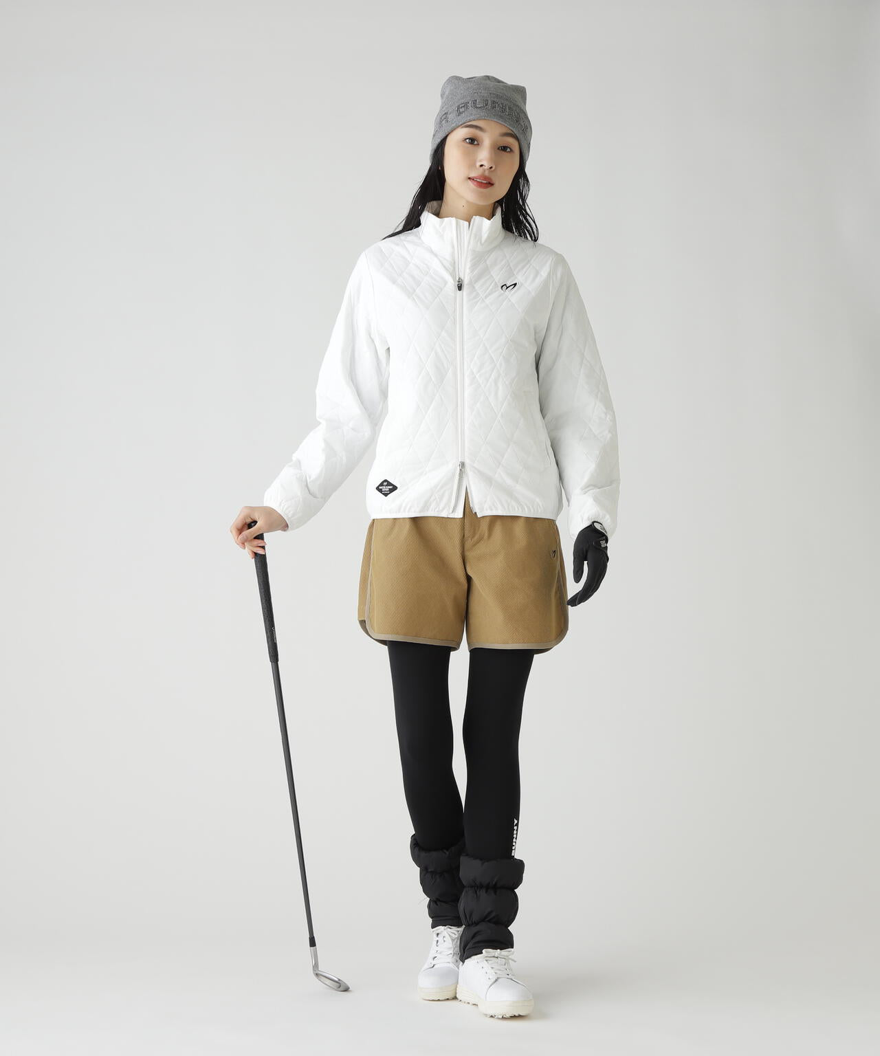 ナイロンタフタ中綿ジップアップブルゾン