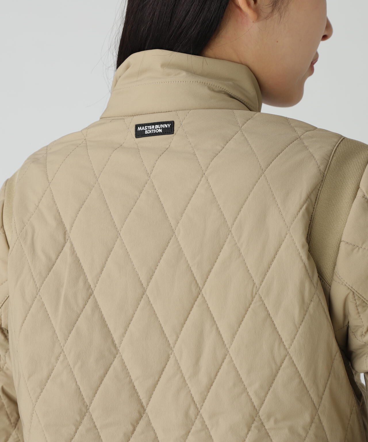 ナイロンタフタ中綿ジップアップブルゾン