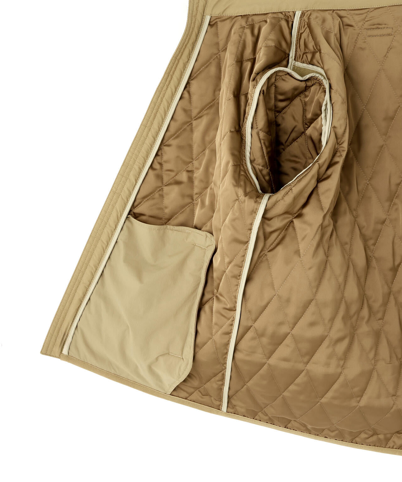 ナイロンタフタ中綿ジップアップブルゾン