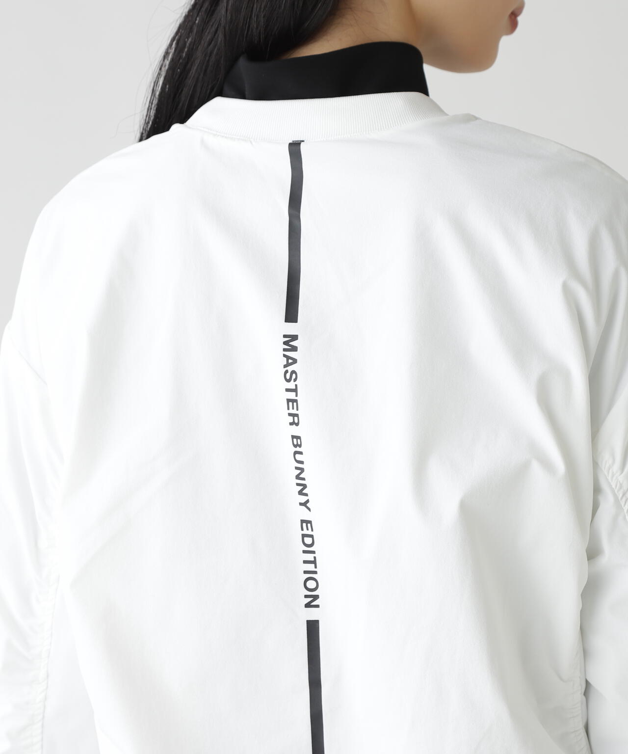 極美品★マスターバニーエディション クルーネック ナイロンニット 5(L) 黒 クルーネックニットプルオーバー | MASTER BUNNY EDITION（マスター