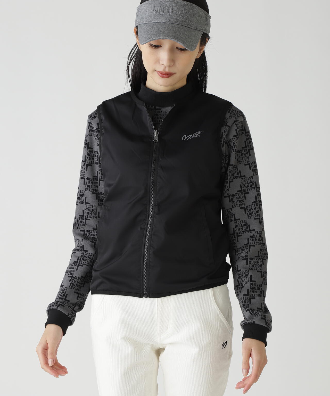 ストレッチリップストップ×高密度ツイル レイヤードフーディブルゾン