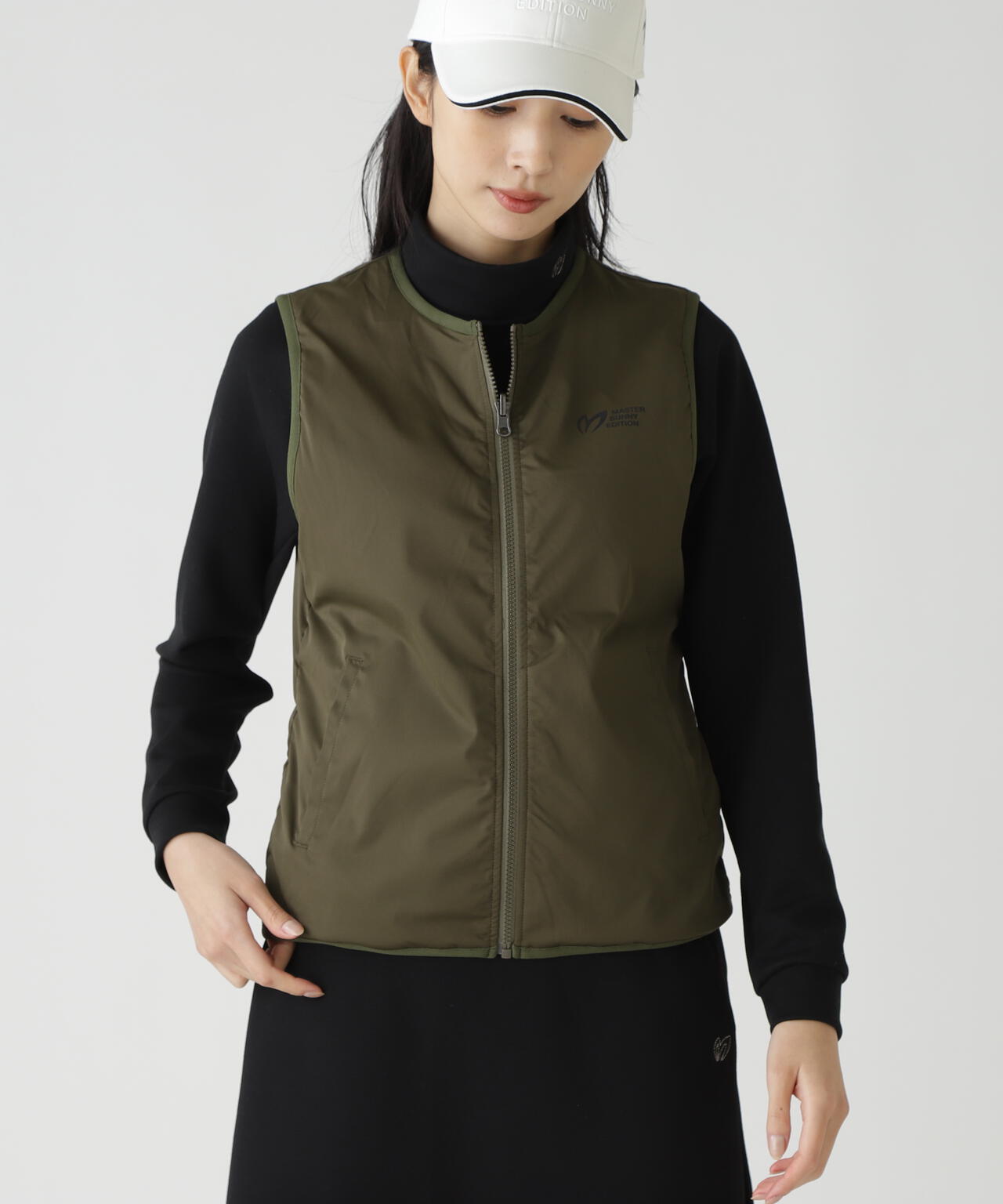 ストレッチリップストップ×高密度ツイル レイヤードフーディブルゾン