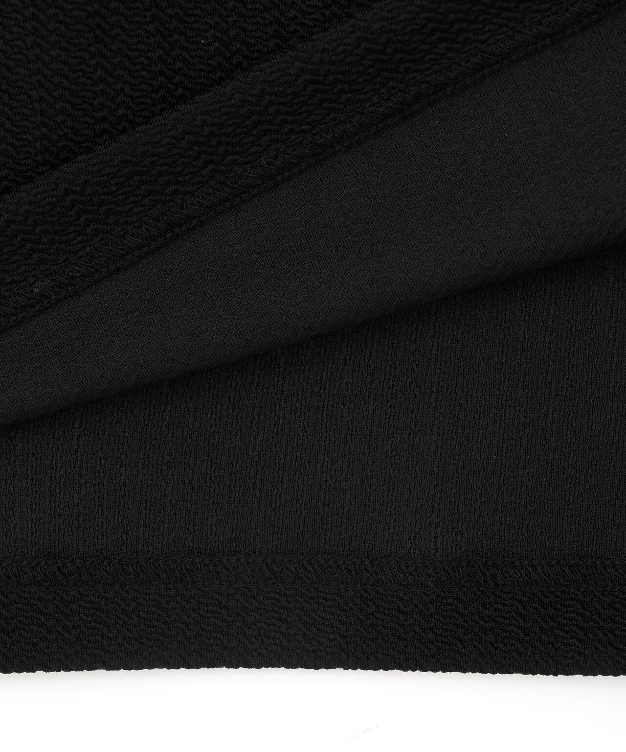 ポリストライプハイネックワンピース