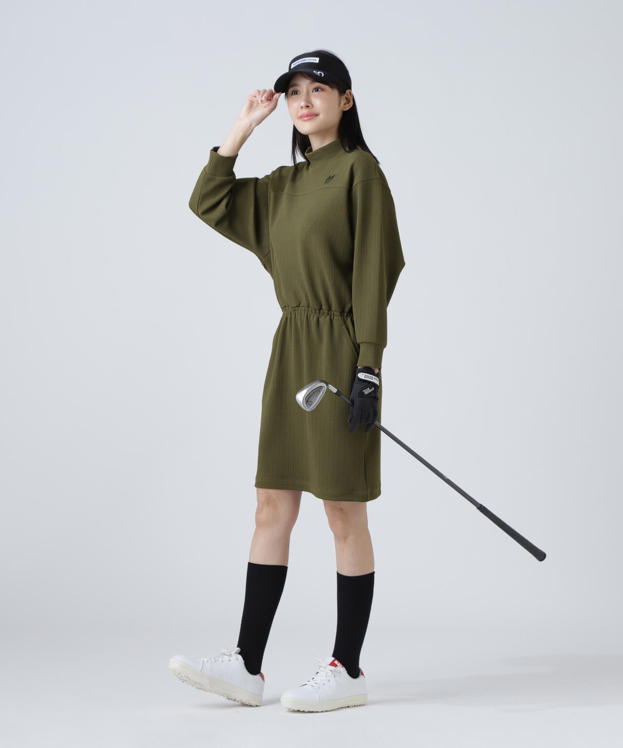 ポリストライプハイネックワンピース | MASTER BUNNY EDITION