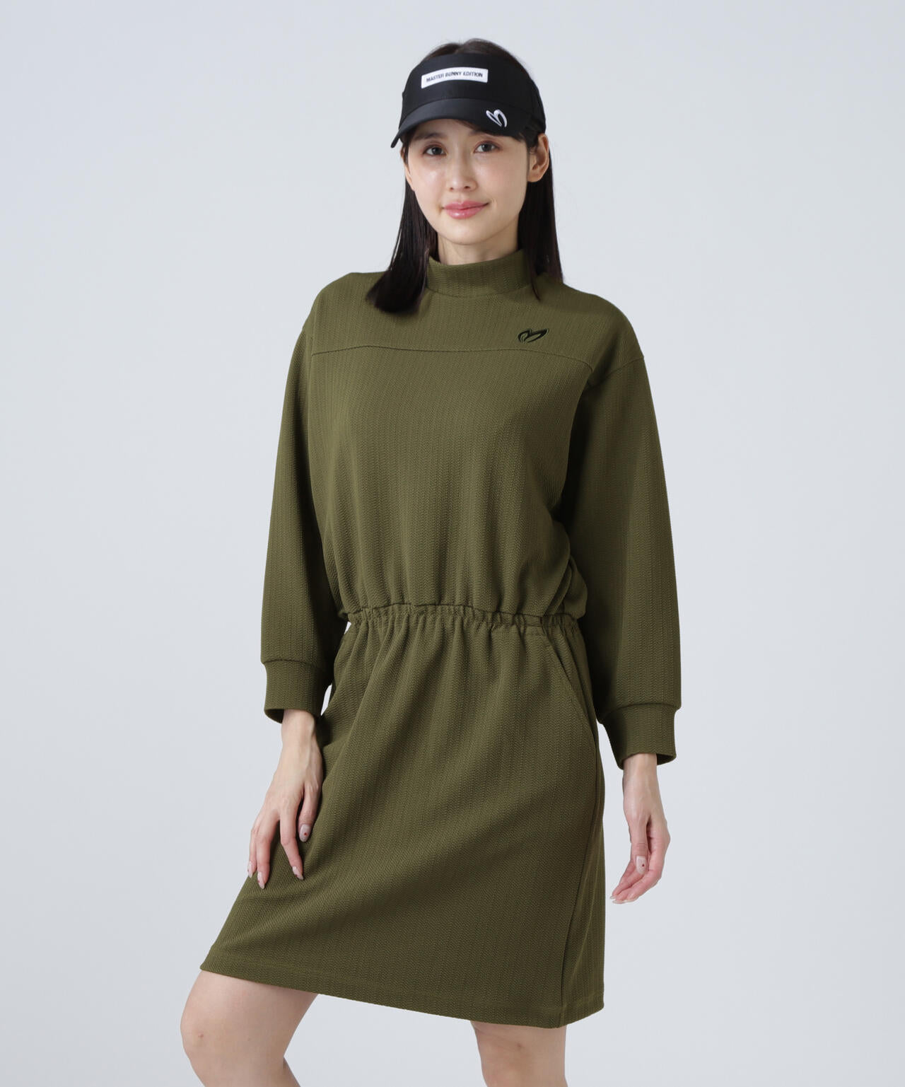 ポリストライプハイネックワンピース | MASTER BUNNY EDITION