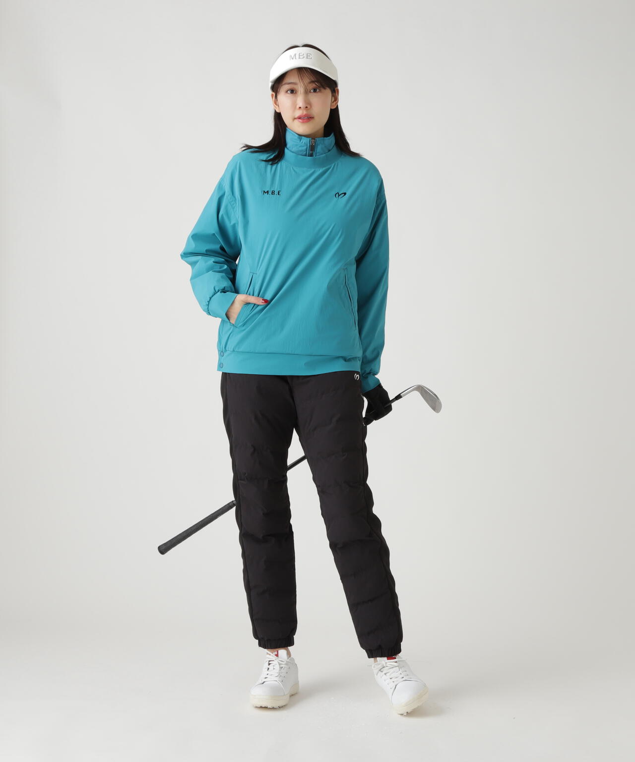 グログラン中綿ストレッチパンツ