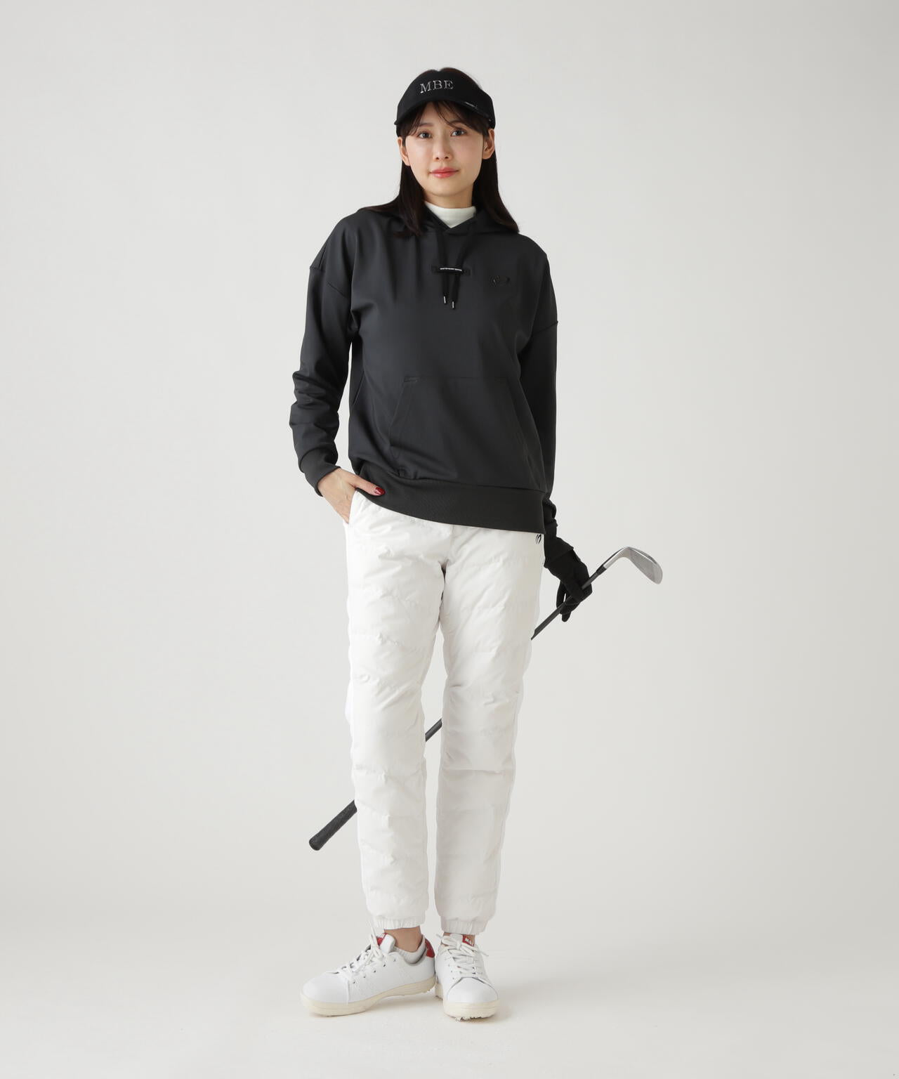 グログラン中綿ストレッチパンツ