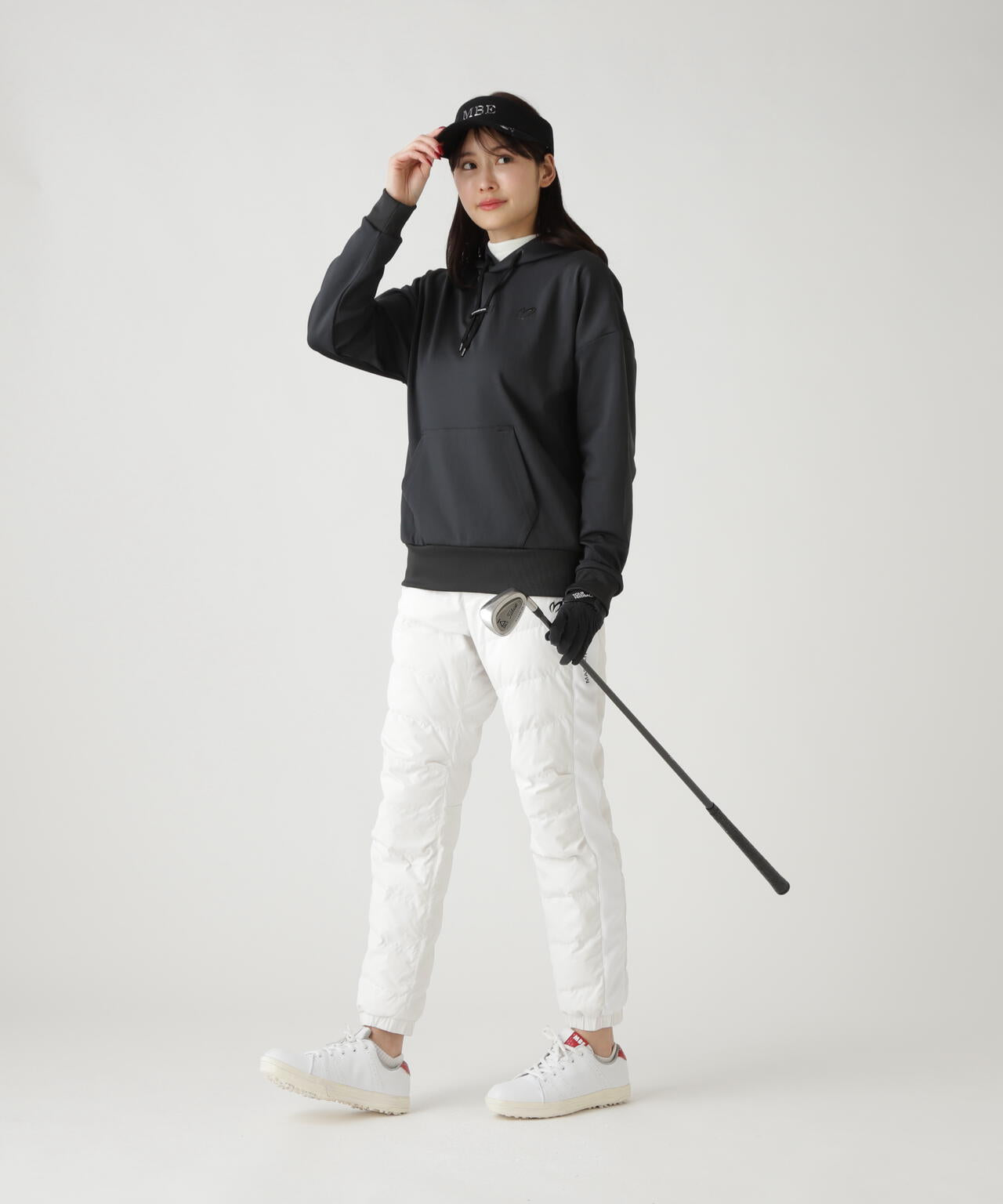 グログラン中綿ストレッチパンツ