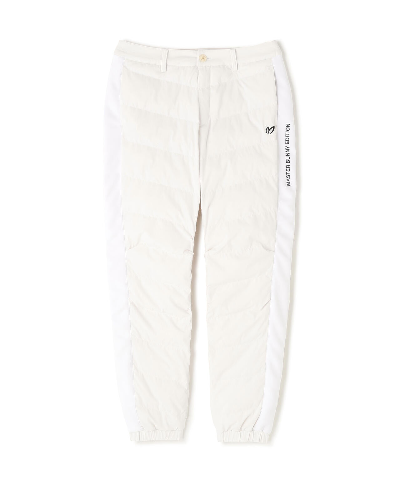 値下げ新品！マスターバニーエディションホワイト暖パンツ グログラン中綿ストレッチパンツ | MASTER BUNNY EDITION（マスター