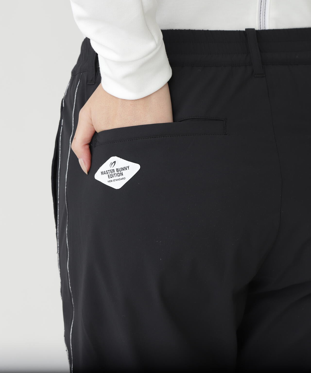 マスターバニー　 長ズボン　黒　素材ナイロン、ポリウレタン　サイズ7 ナイロンストレッチパンツ | MASTER BUNNY EDITION（マスターバニー