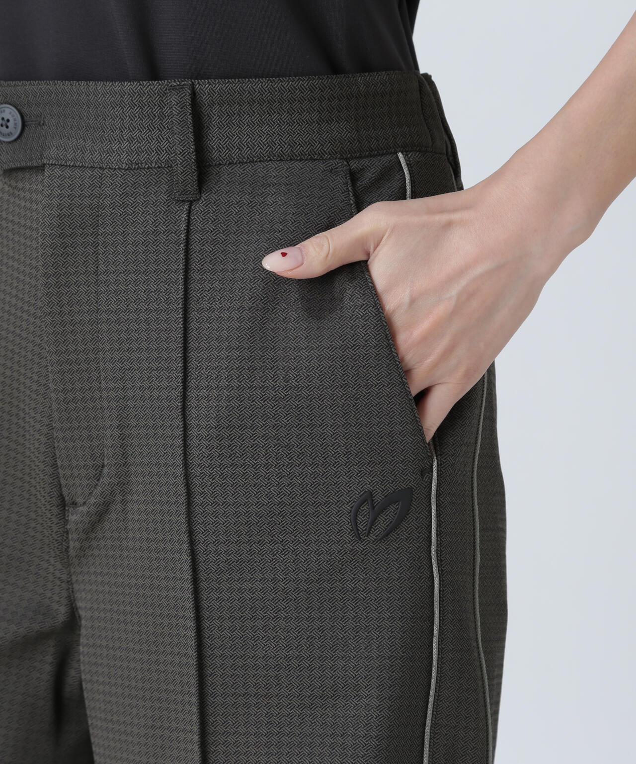 幾何学柄ジャガードショートパンツ