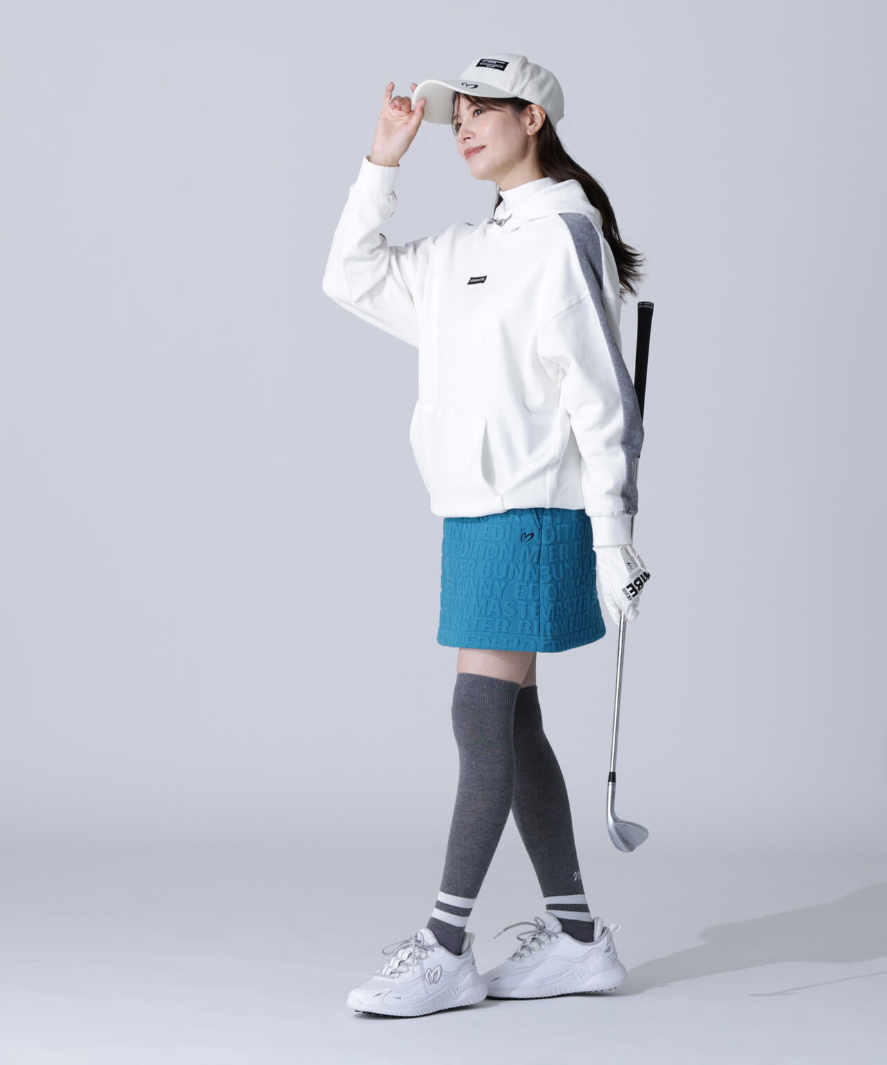 ロゴキルトジャガードスカート