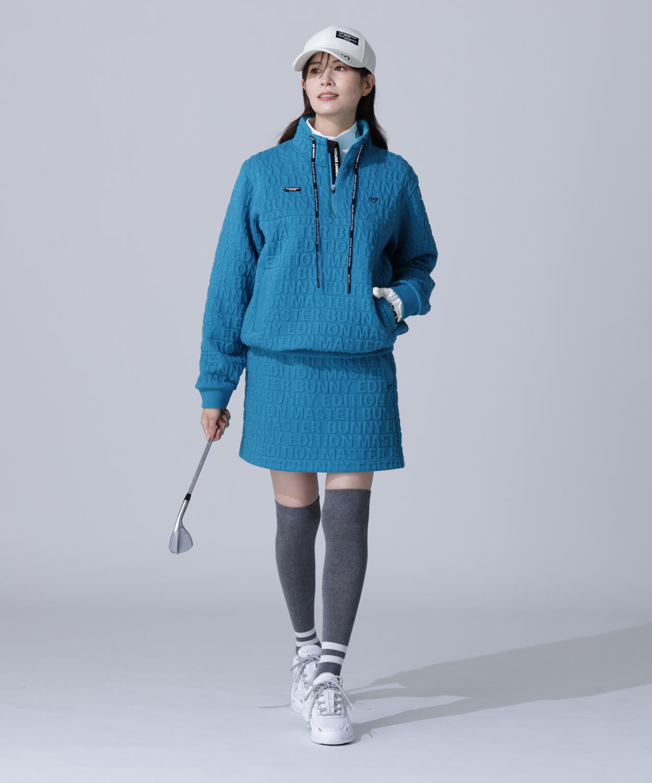 ロゴキルトジャガードスカート