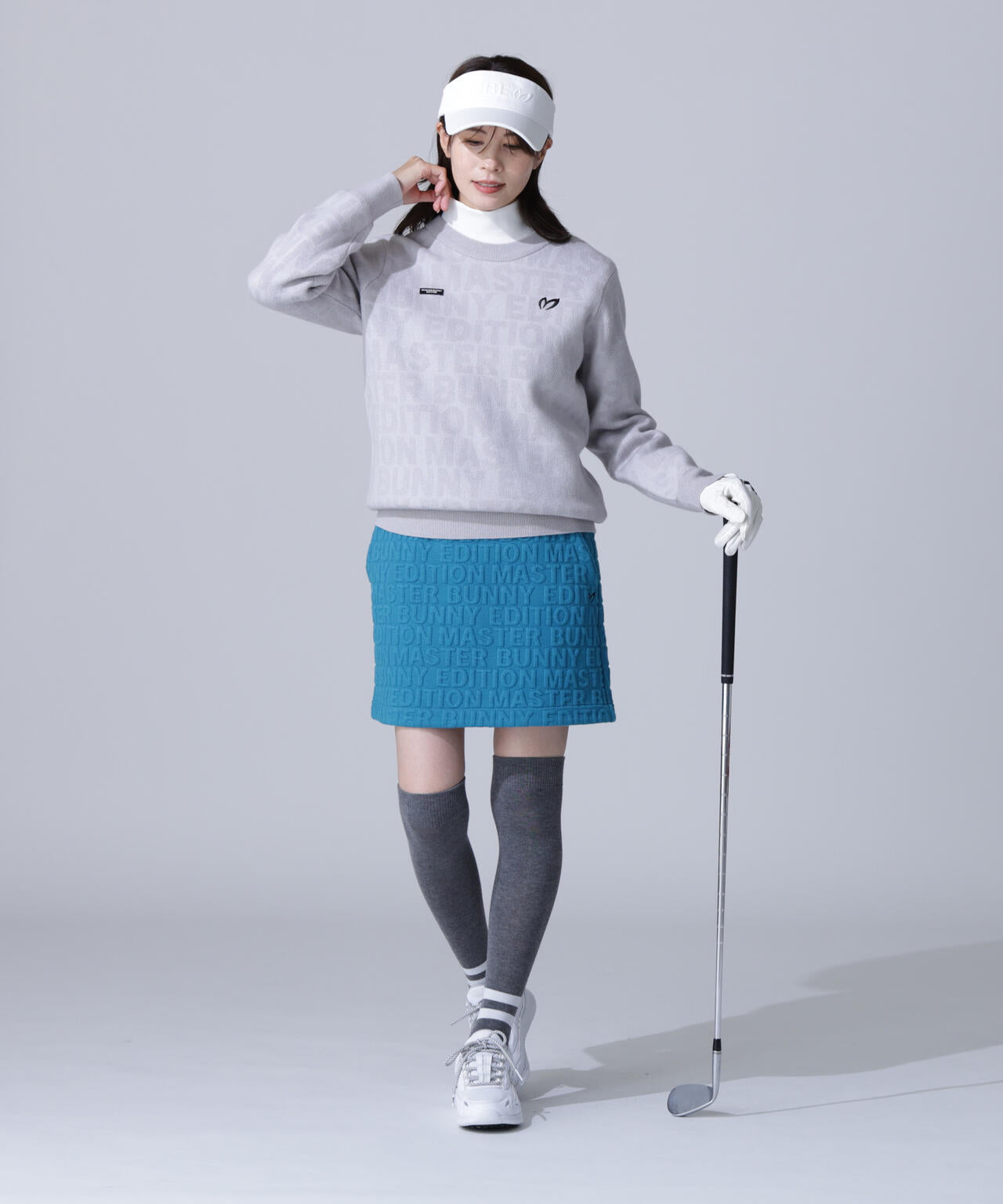 ロゴキルトジャガードスカート