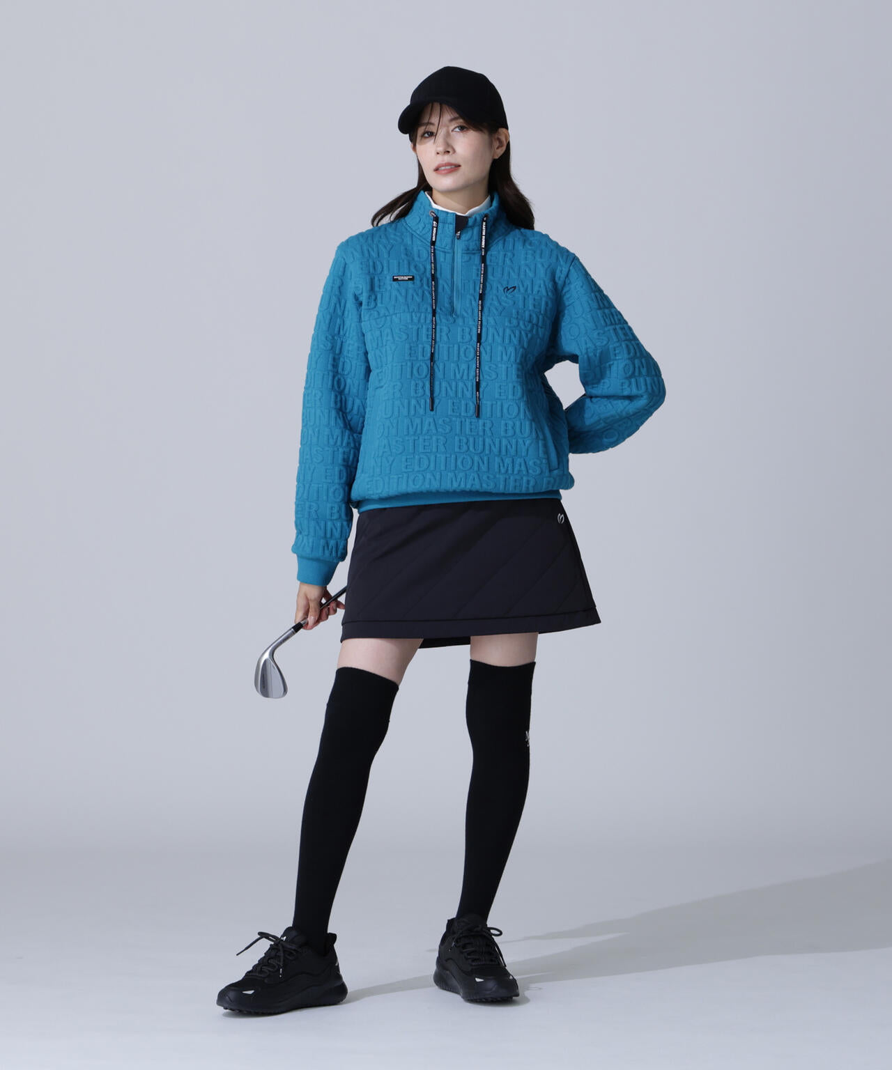 グログラン中綿ストレッチスカート