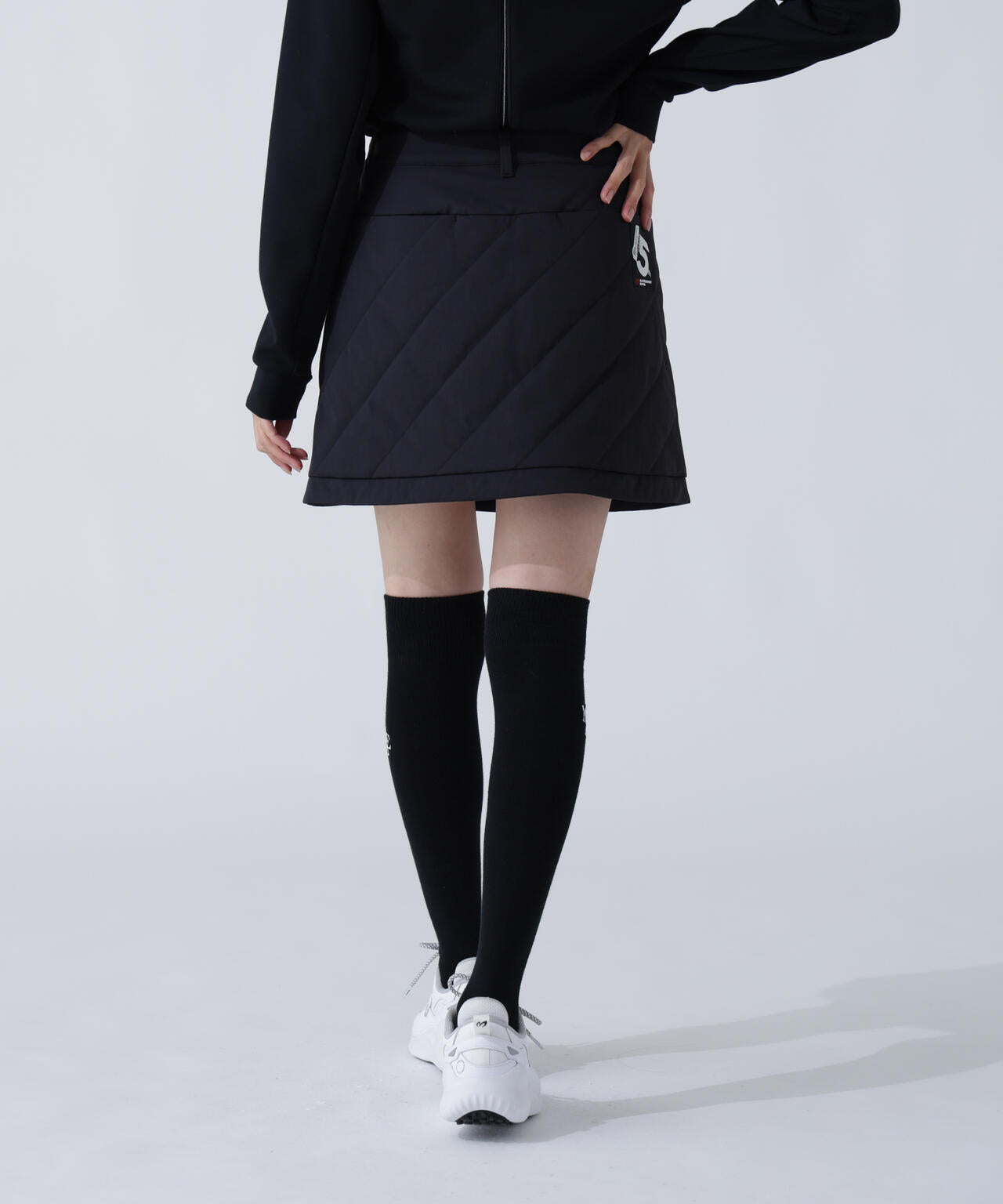 グログラン中綿ストレッチスカート