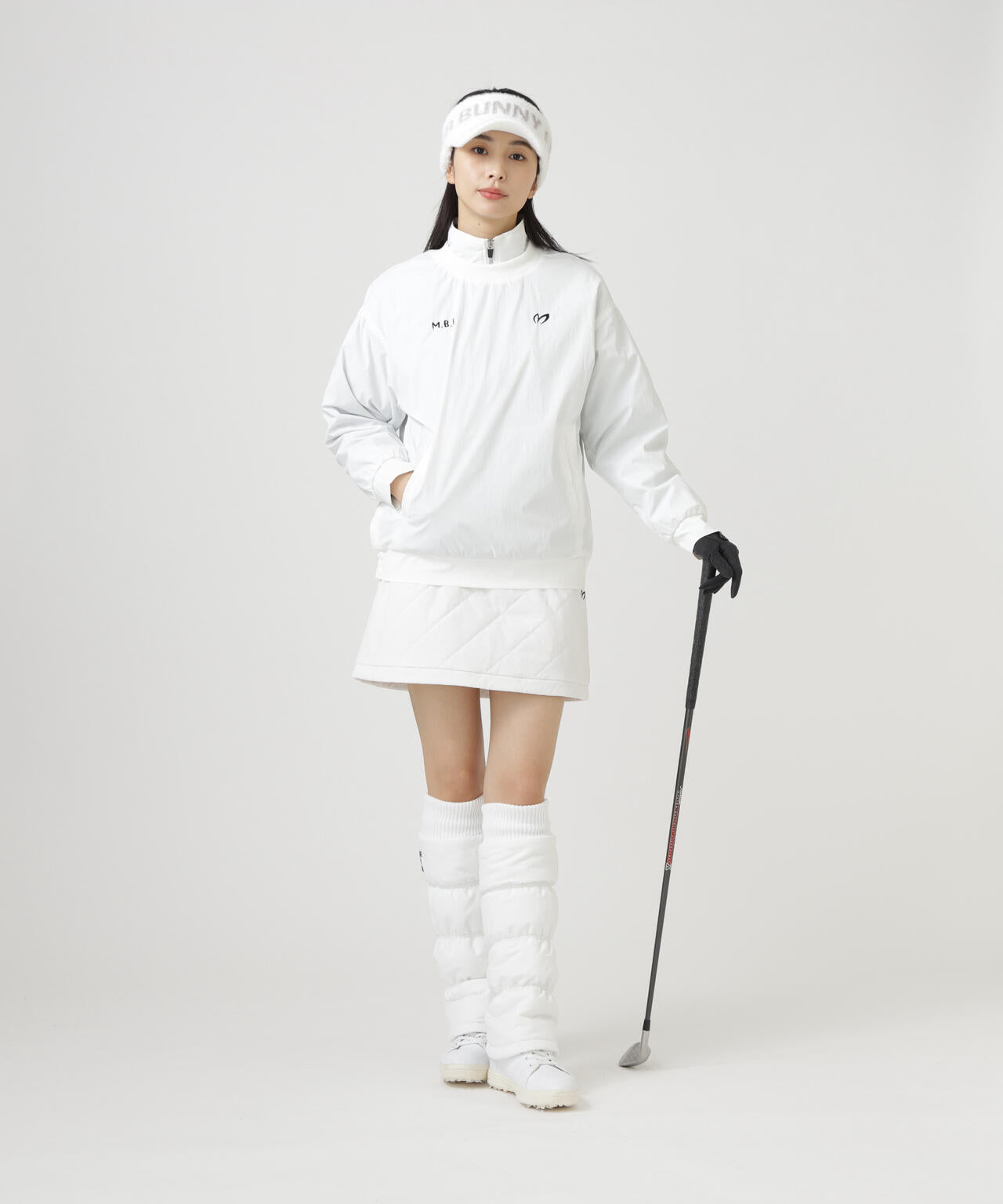 グログラン中綿ストレッチスカート