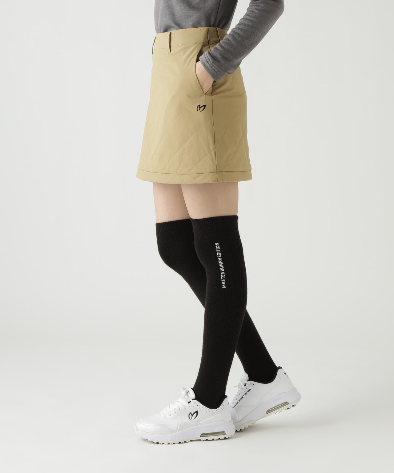 グログラン中綿ストレッチスカート