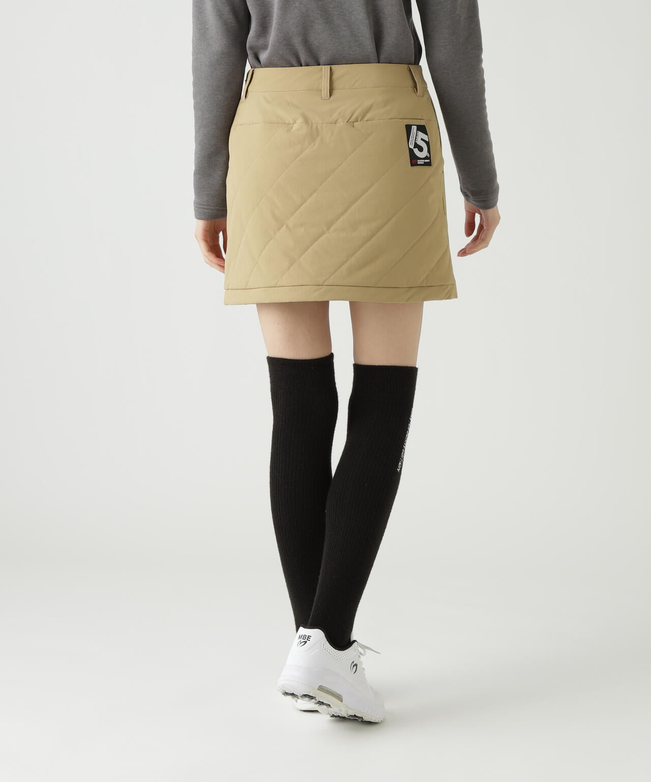 グログラン中綿ストレッチスカート