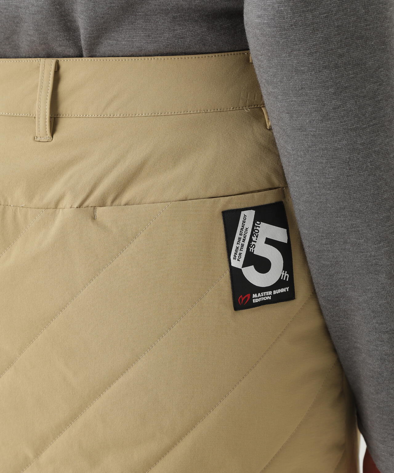 グログラン中綿ストレッチスカート