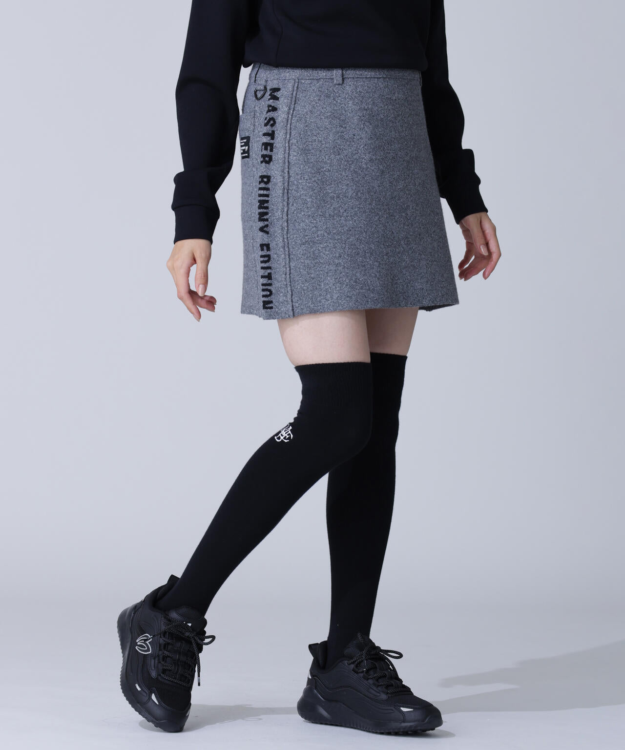 Ｗジャガードニットスカート